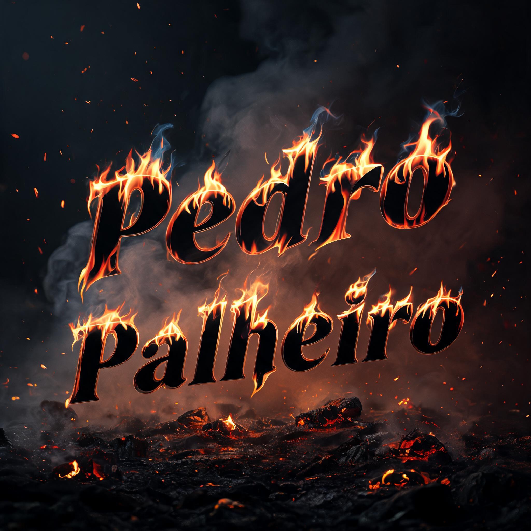 "Pedro Palheiro" — Fire Smoke | AI Text Effect Generator