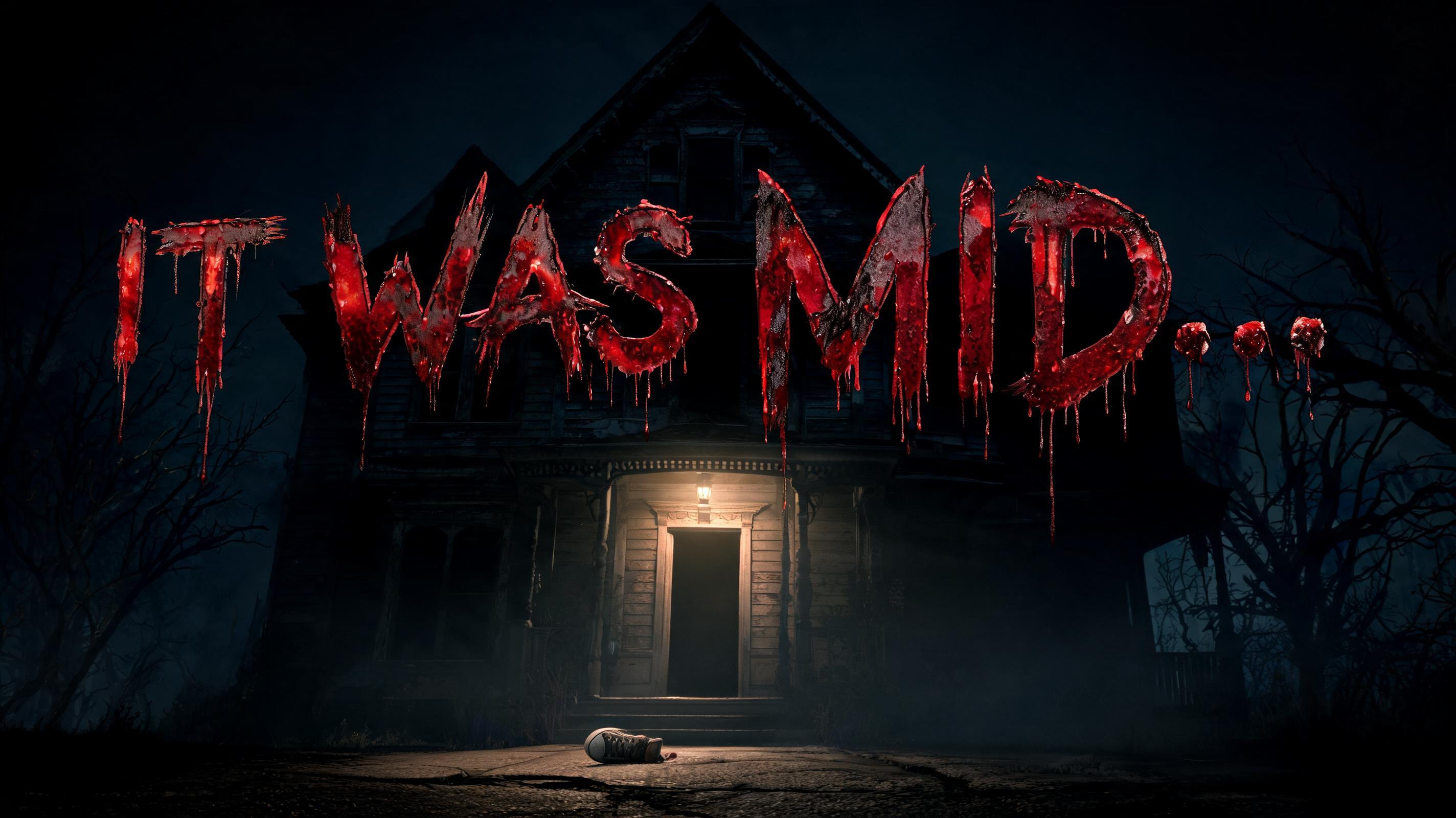 "IT WAS MID..." — Cinematic Horror | AI Text Effect Generator