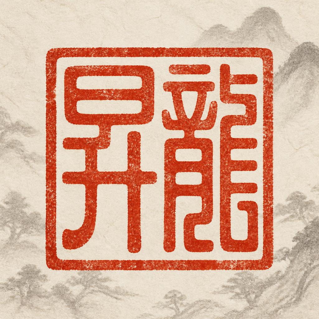 "昇龍" — Brush Chinese Ink | AI Text Effect Generator