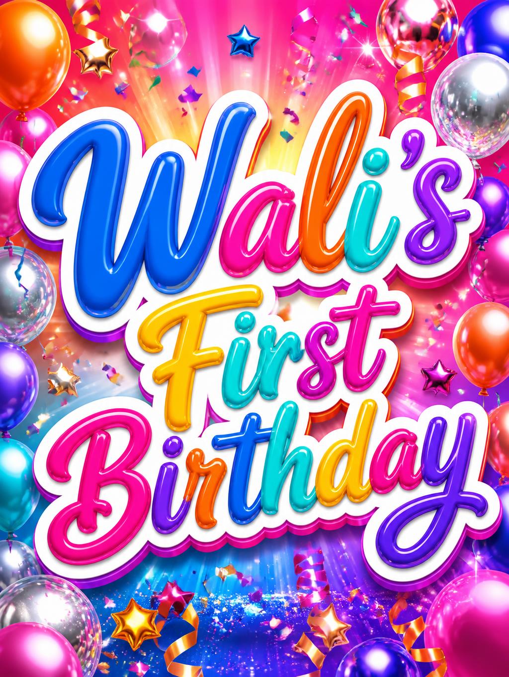 Wali's First Birthday