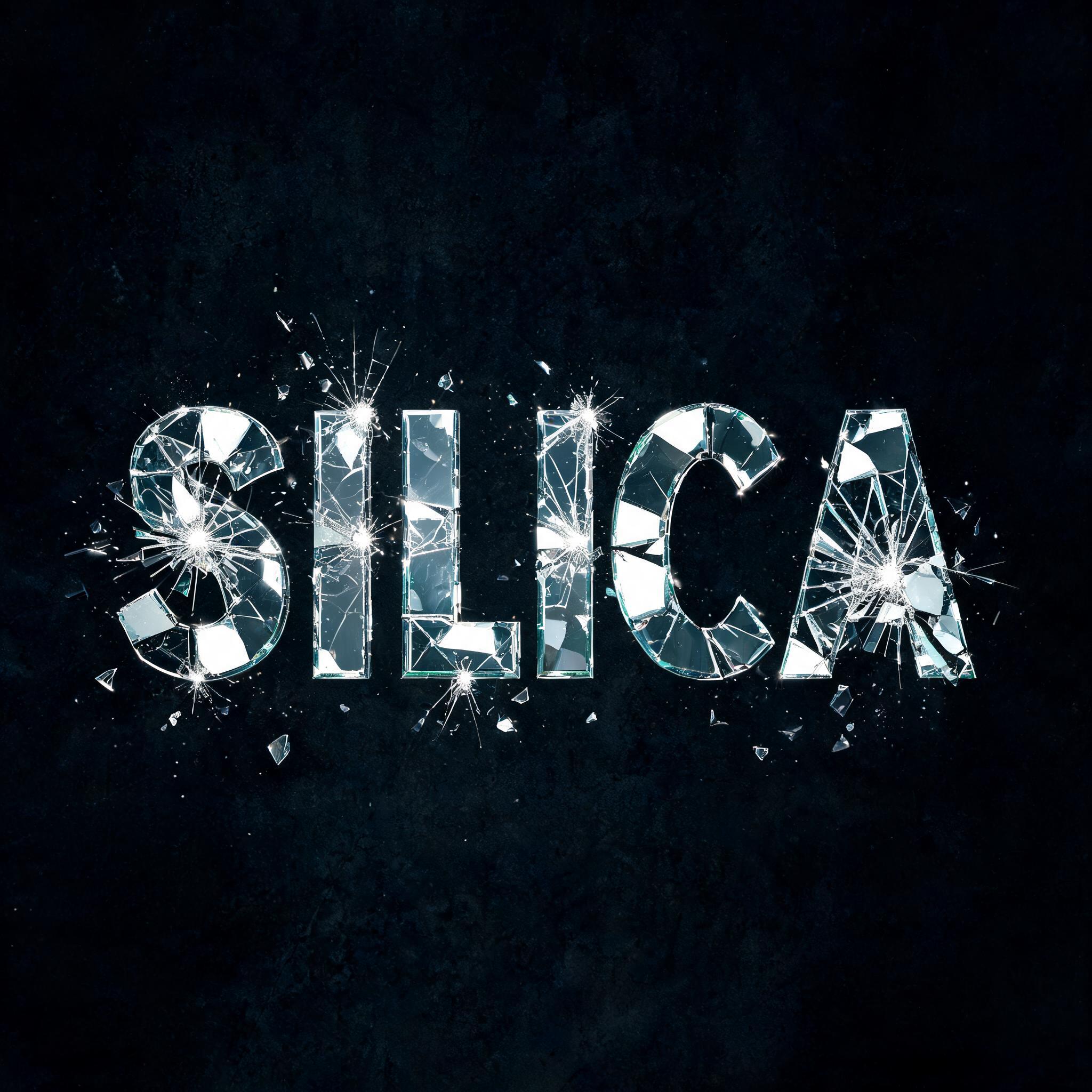 "SILICA" — Glass Broken | AI Text Effect Generator
