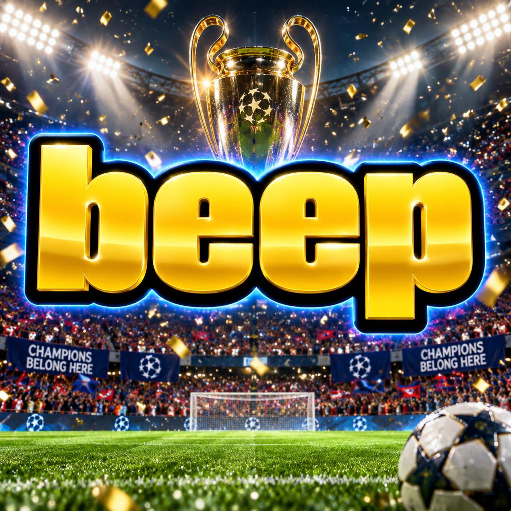 "beep" — Sports Football | AI Text Effect Generator