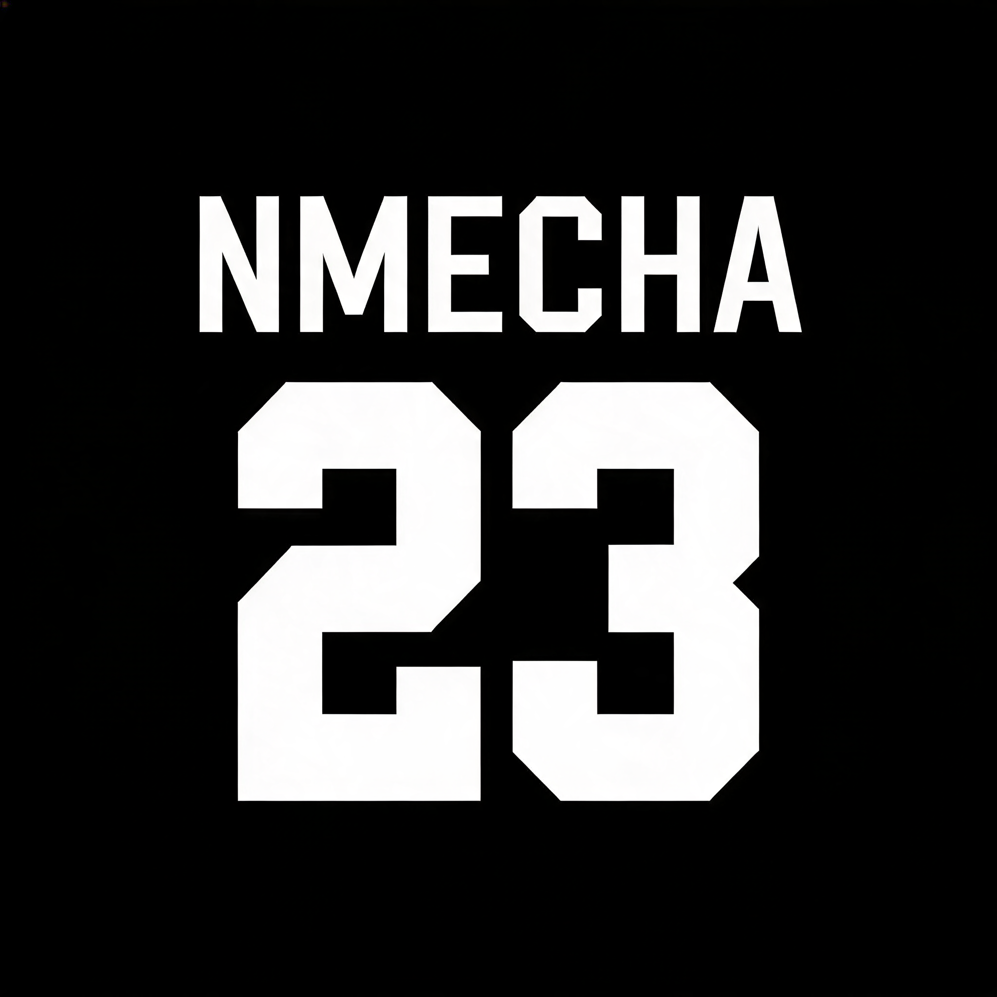 "NMECHA
23" — Sports Football | AI Text Effect Generator