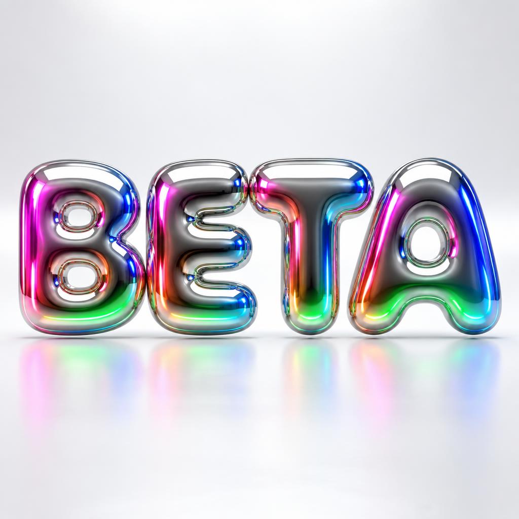 "BETA" — Y2k Chrome | AI Text Effect Generator
