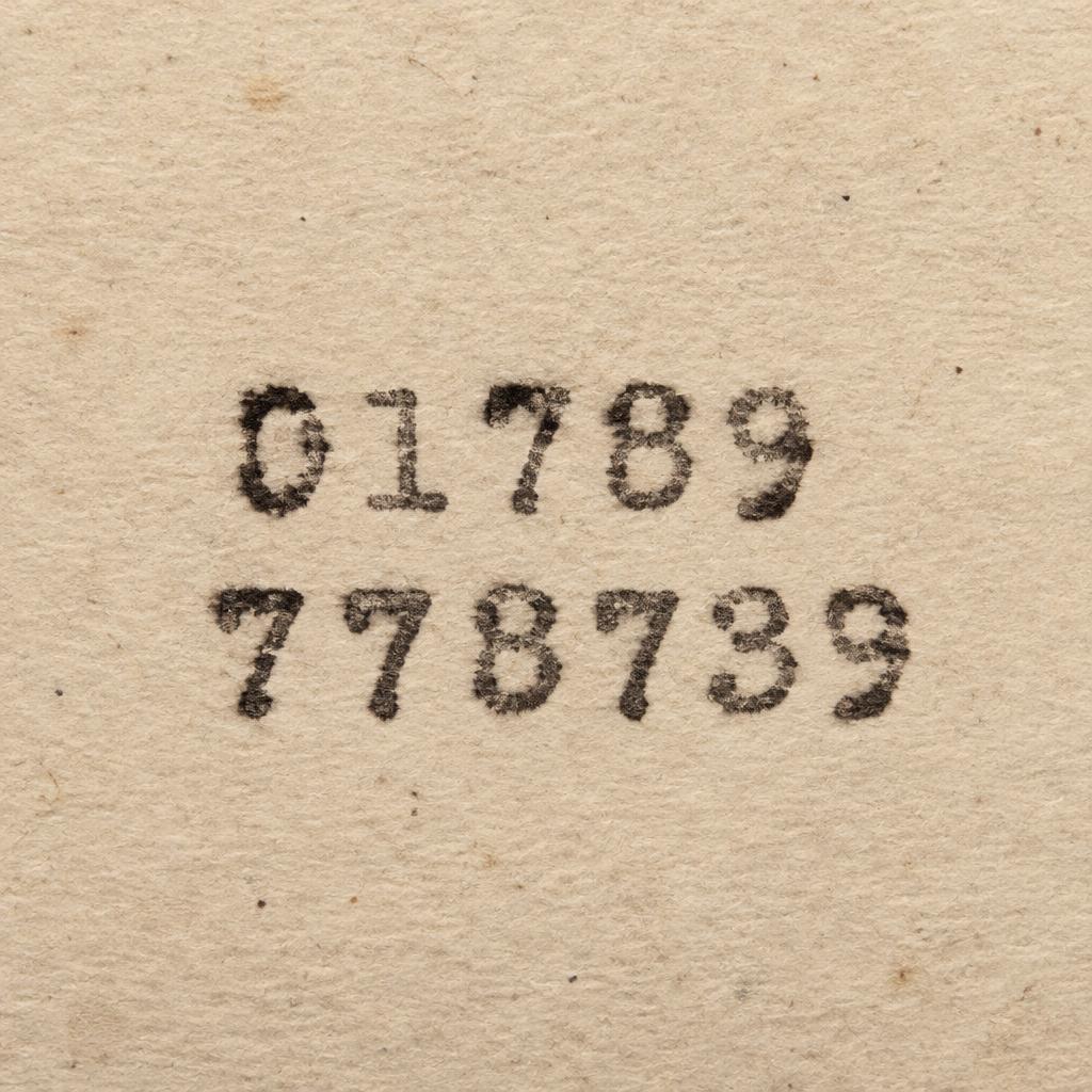 "01789
778739" — Typewriter text effect