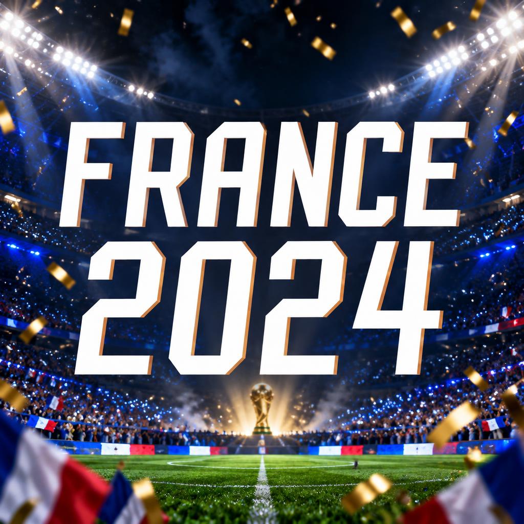 "france 2024" — Sports Football | AI Text Effect Generator