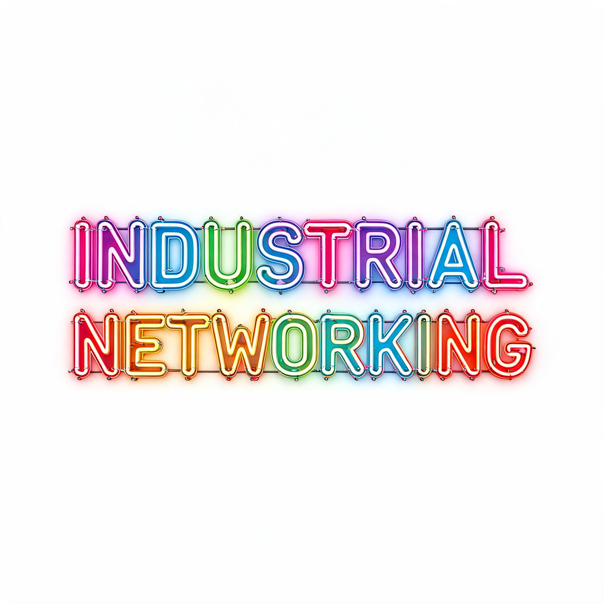 "INDUSTRIAL NETWORKING" — Neon Sign | AI Text Effect Generator