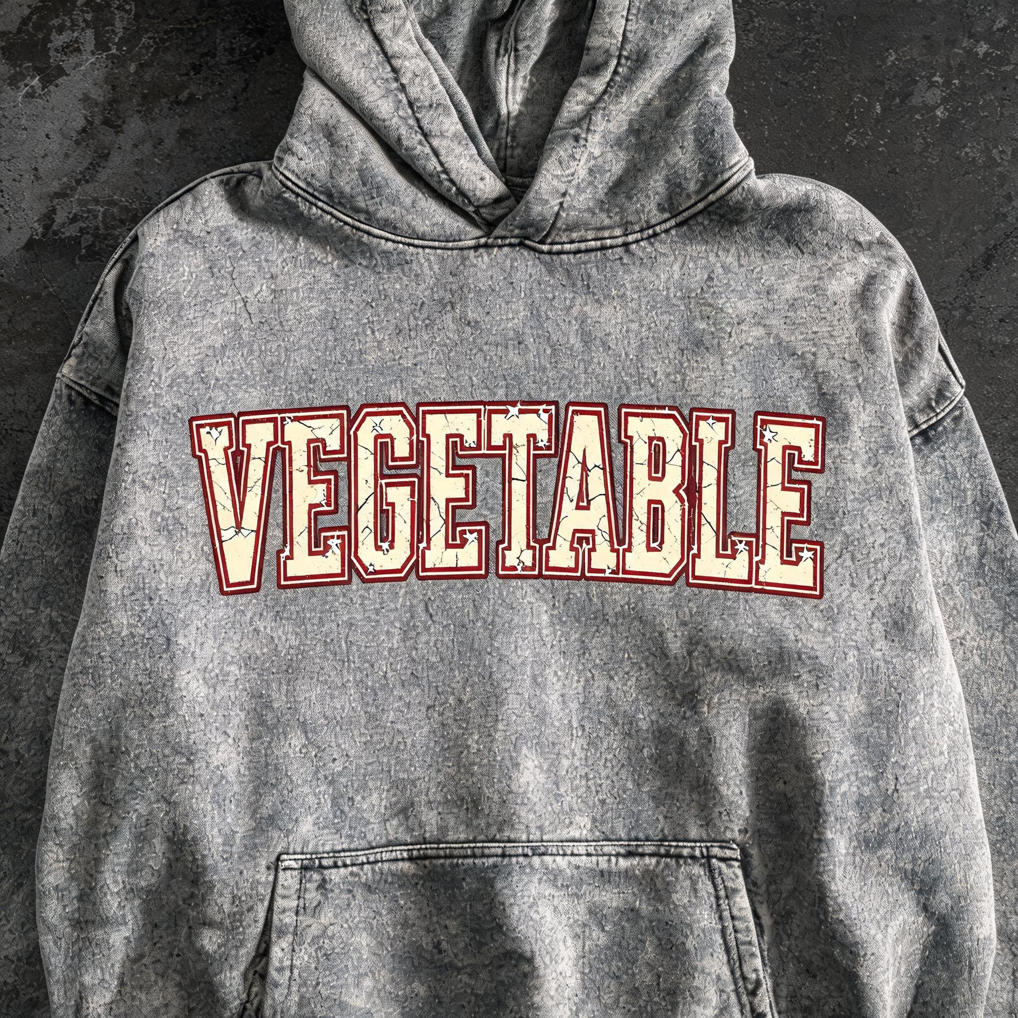 "VEGETABLE" — Vintage | AI Text Effect Generator