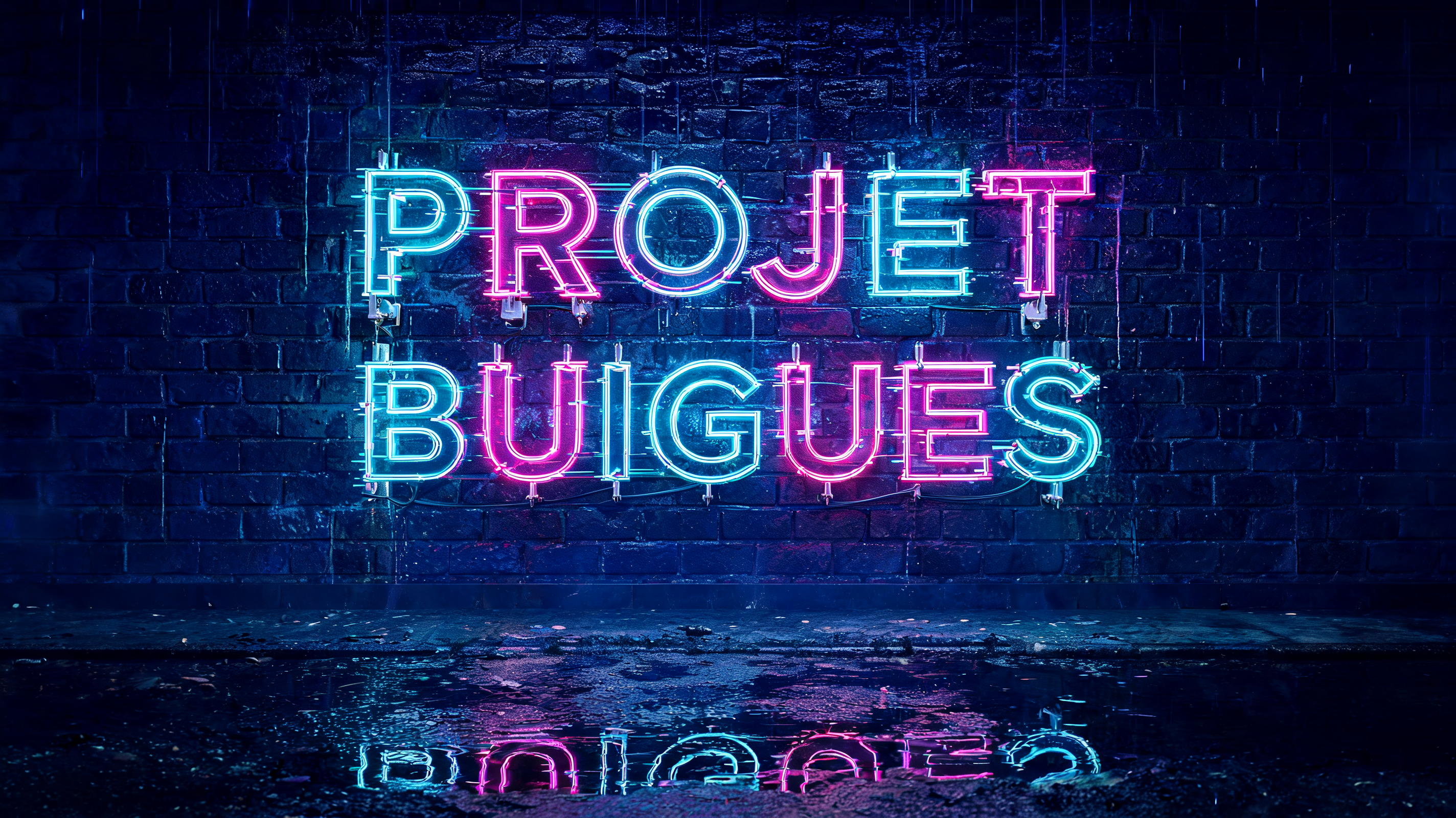 "PROJET BUIGUES" — Neon Glow | AI Text Effect Generator