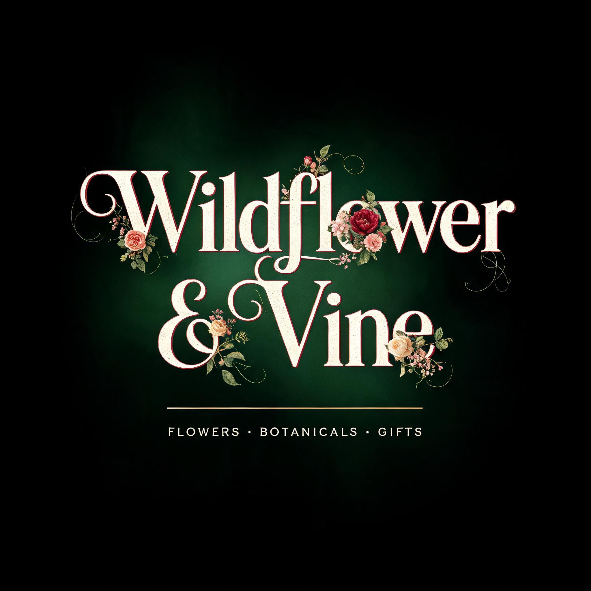 "Make a logo for the flower shop Wildflower & Vine" — Floral | AI Text Effect Generator