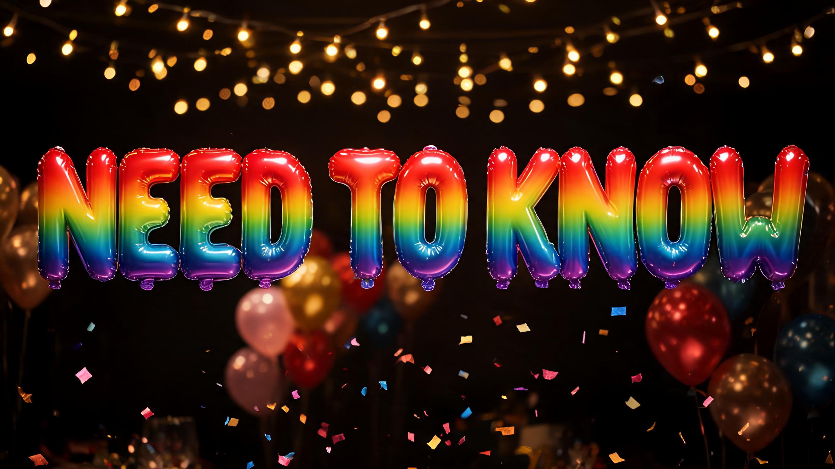 "NEED TO KNOW" — Rainbow | AI Text Effect Generator