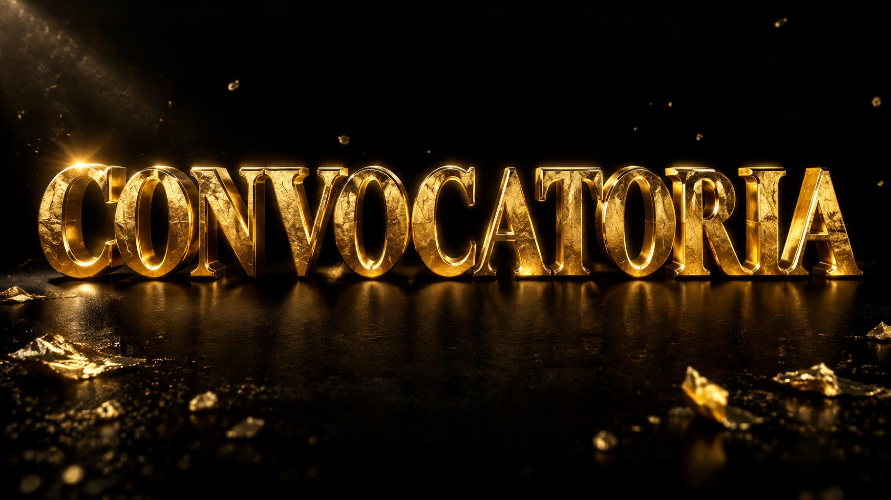 "CONVOCATORIA" — Luxury Gold | AI Text Effect Generator