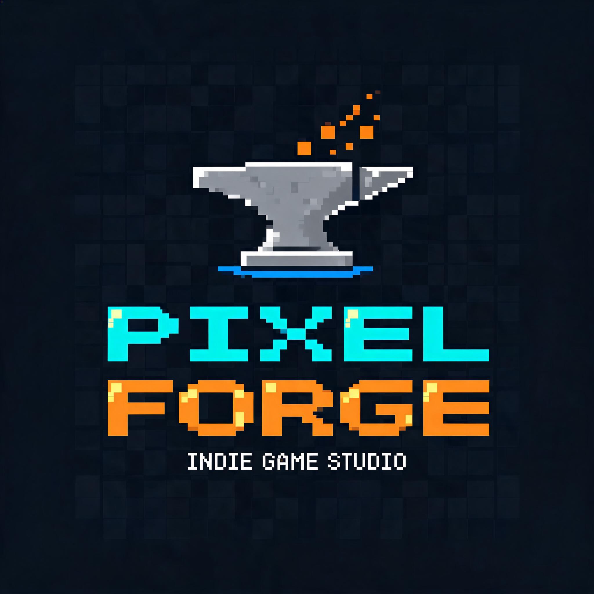 "Create a logo for my indie game studio Pixel Forge" — Pixel Art | AI Text Effect Generator