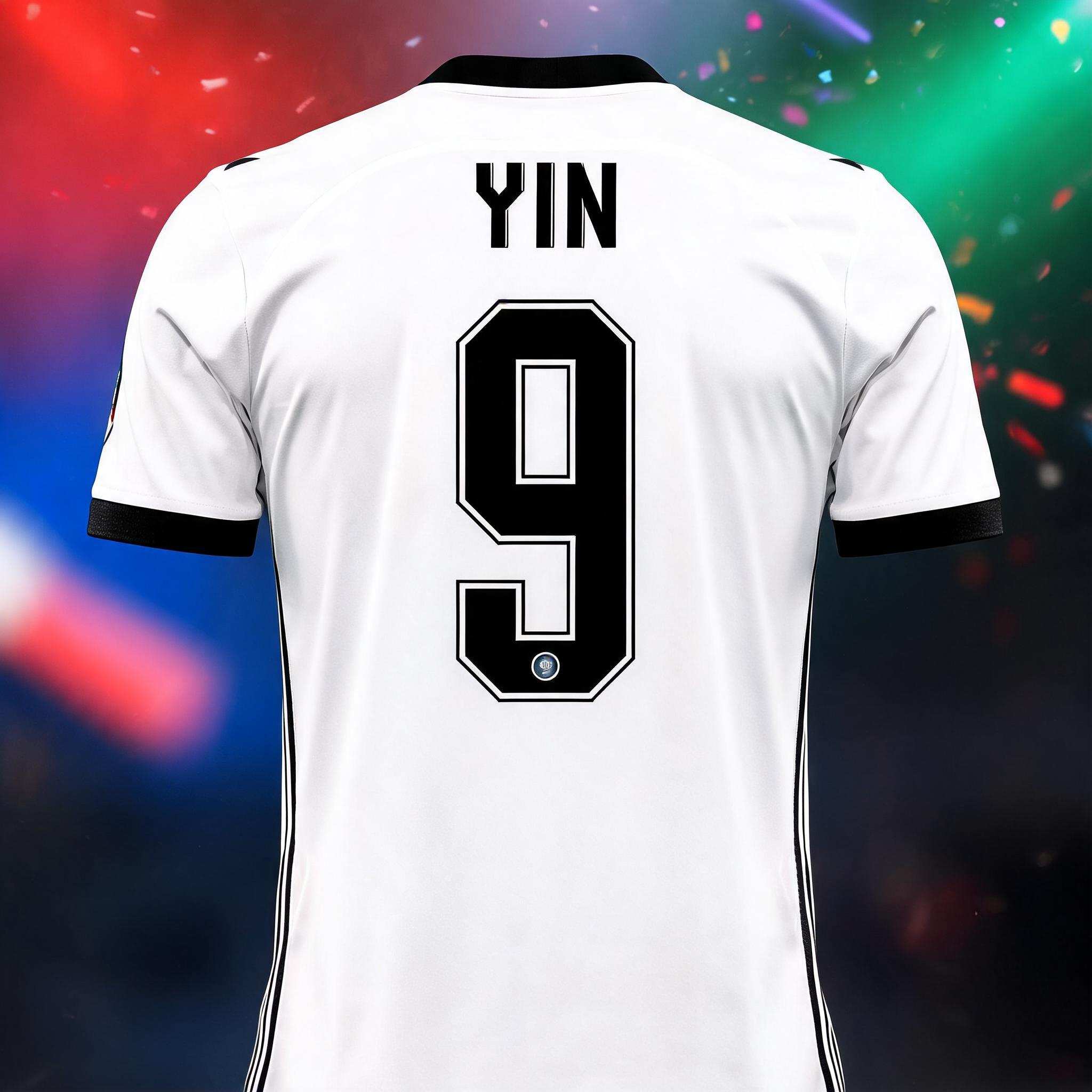 "YIN
9" — Sports Football | AI Text Effect Generator