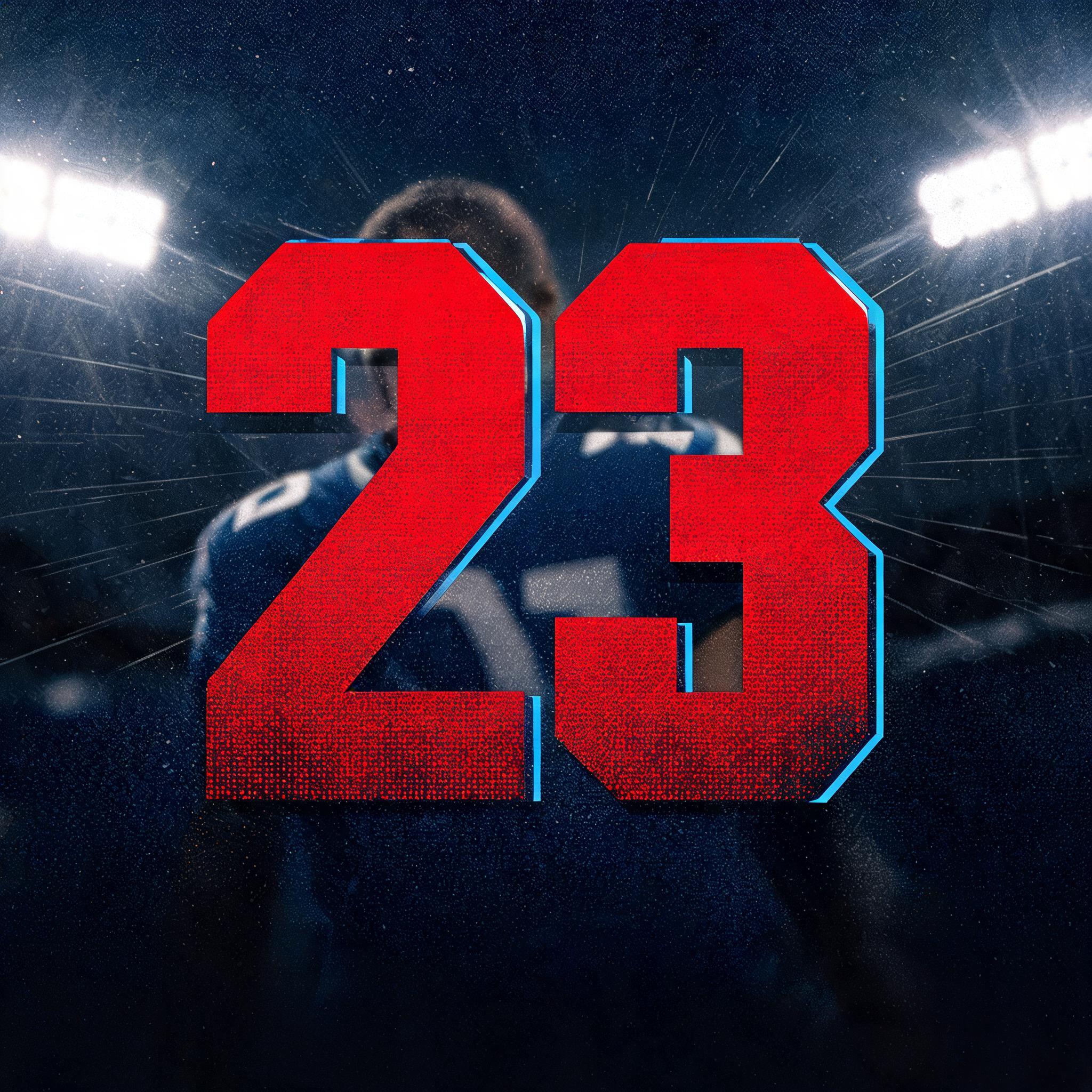 "23" — Sports | AI Text Effect Generator