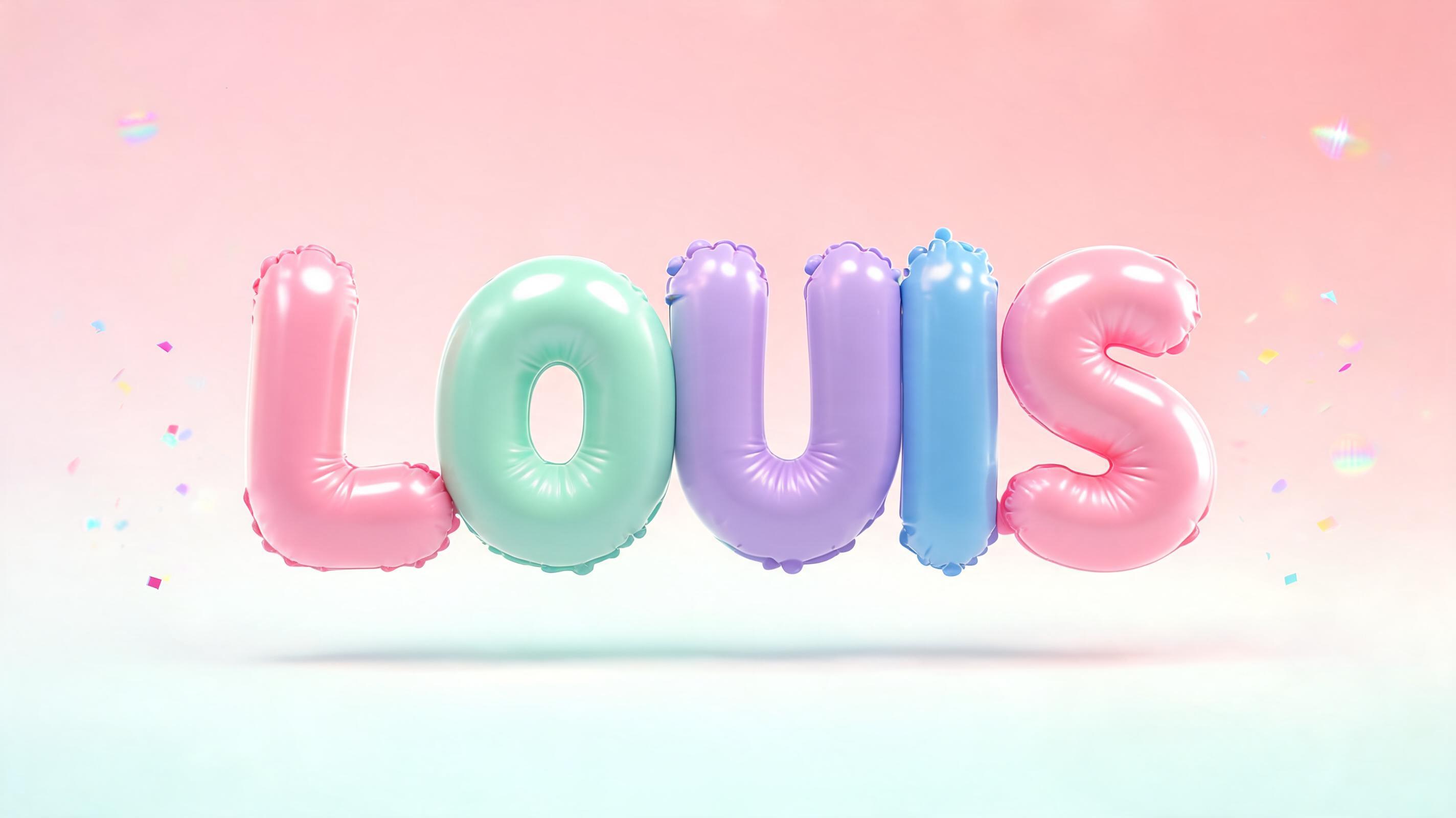 "LOUIS" — 3d Bold Inflated | AI Text Effect Generator