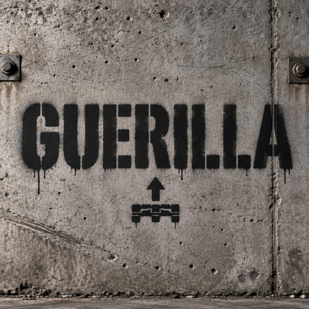 "GUERILLA" — Stencil | AI Text Effect Generator