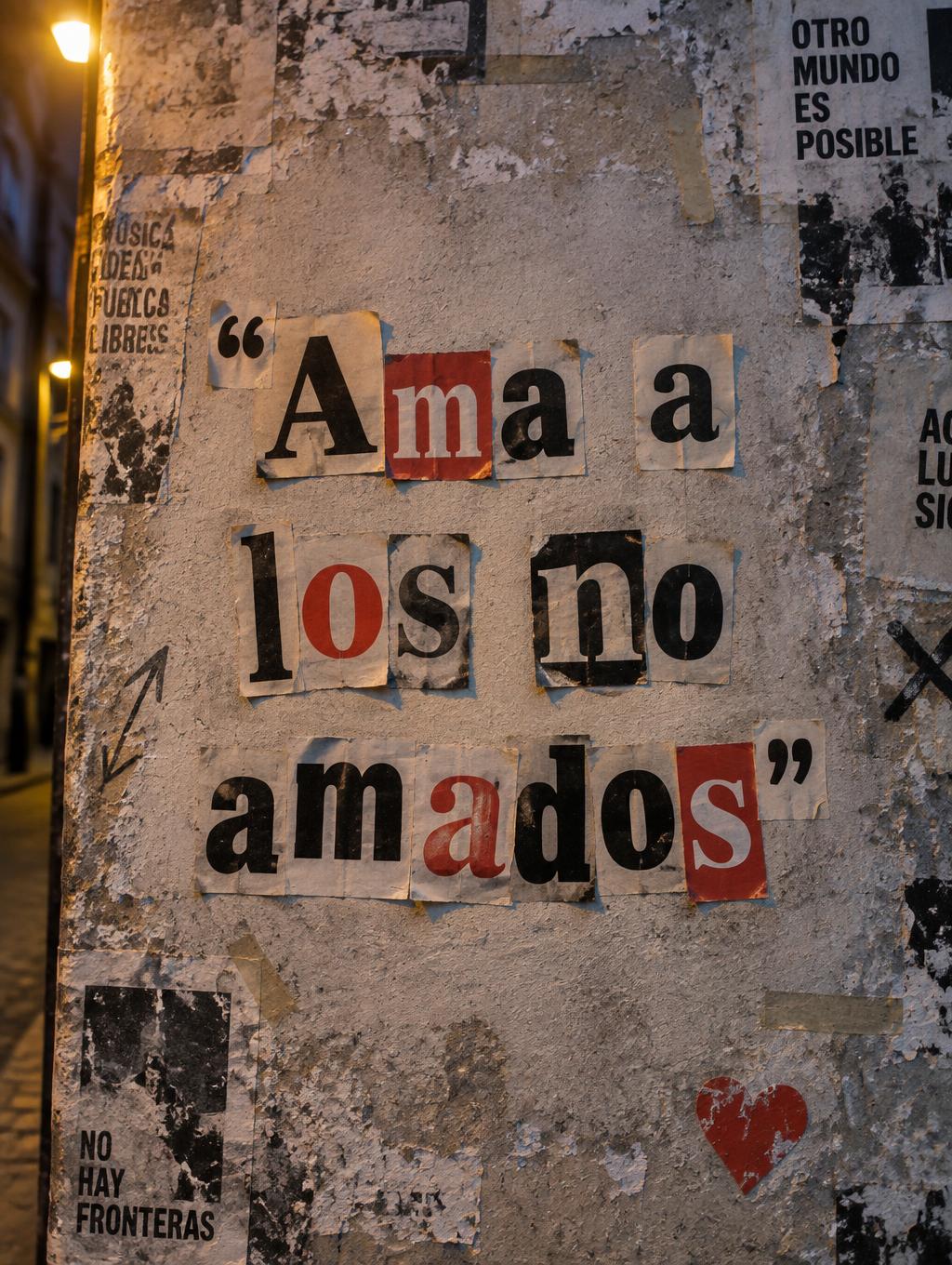 "Ama a los no amados" —  | AI Text Effect Generator