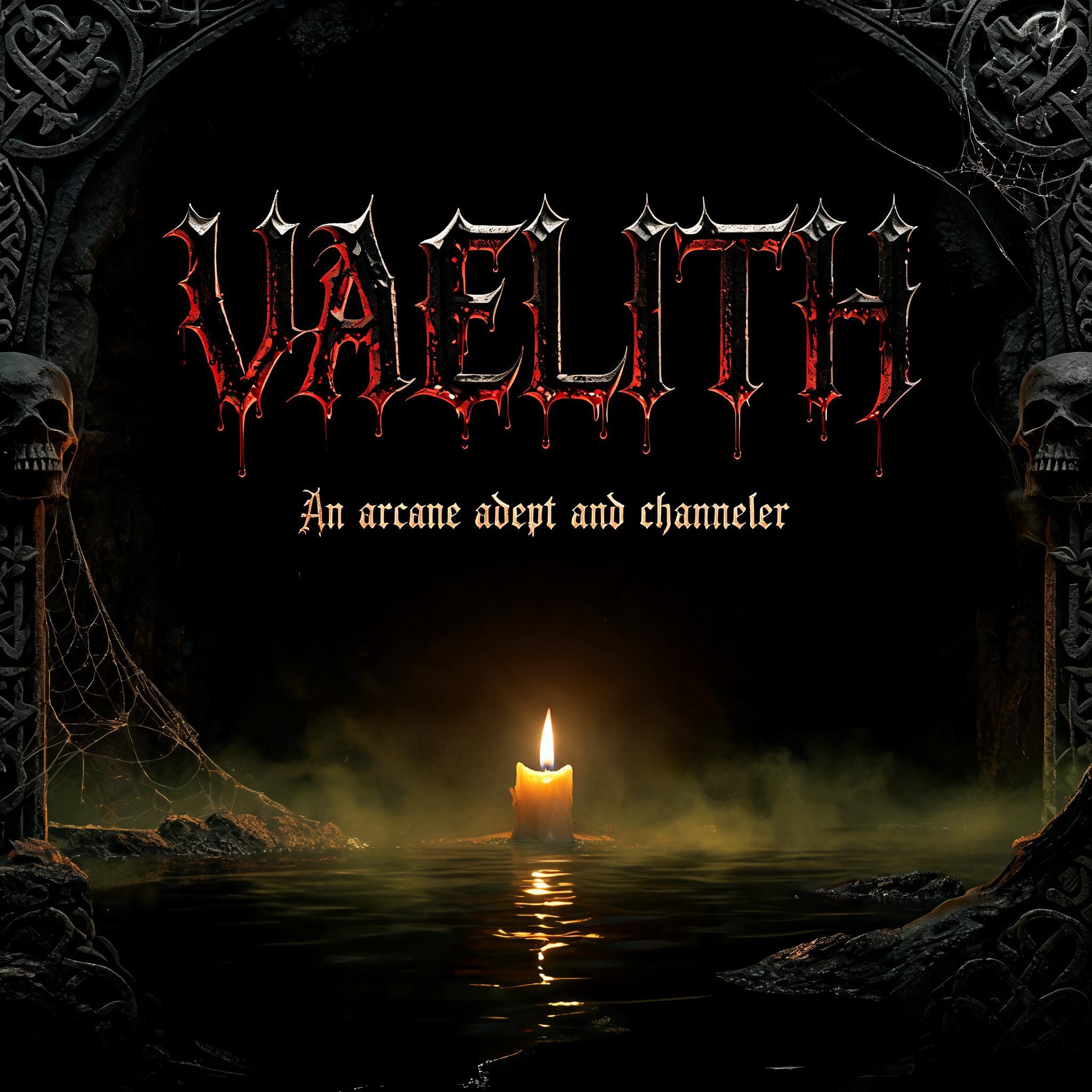 "Vaelith An arcane adept and channeler" — Horror | AI Text Effect Generator