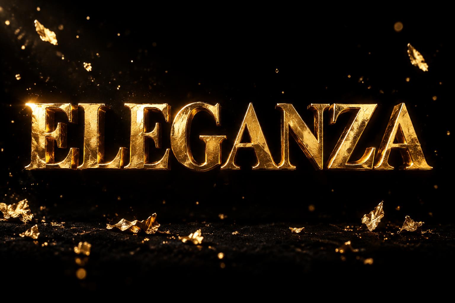 "ELEGANZA" — Luxury Gold | AI Text Effect Generator