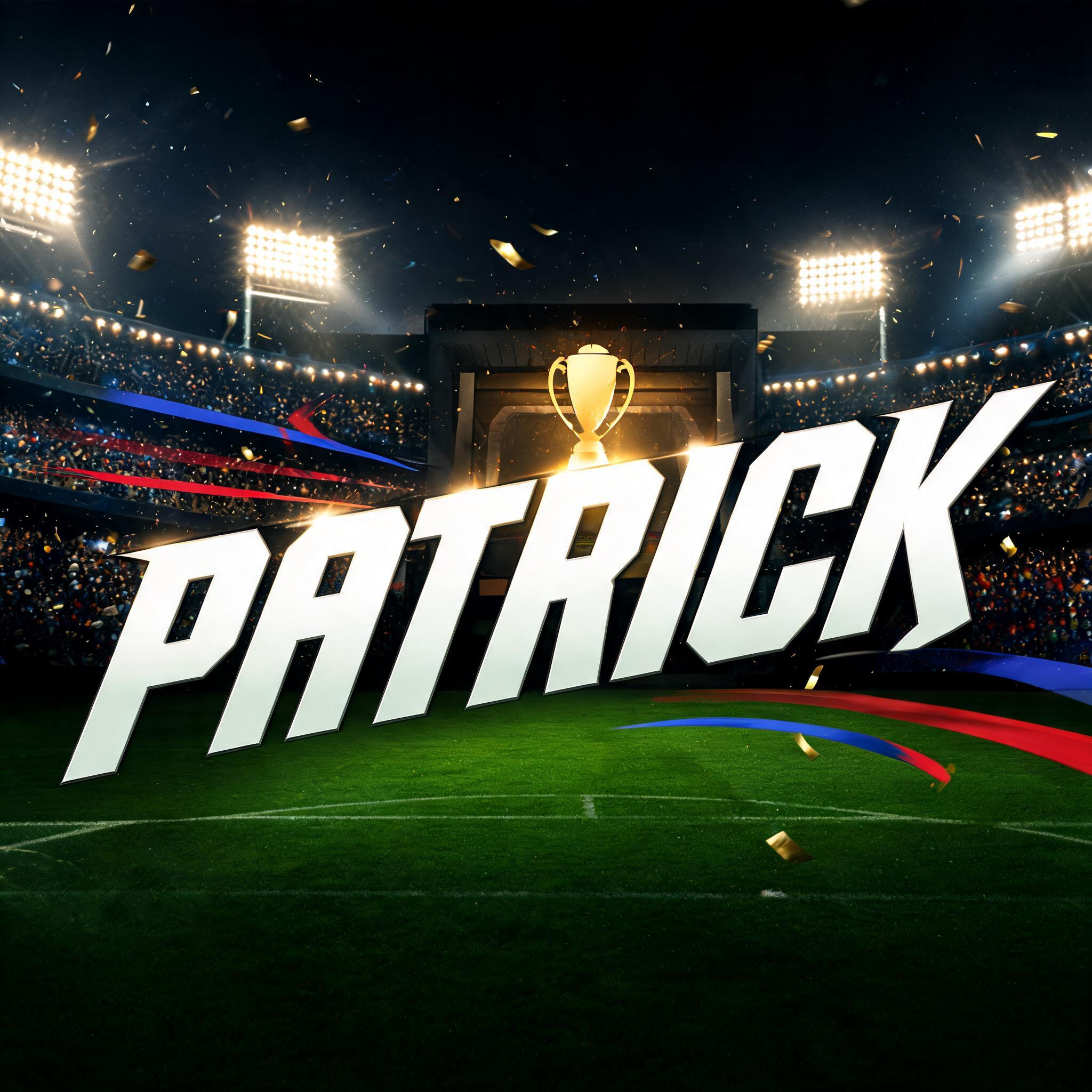 "PATRICK" — Sports Football | AI Text Effect Generator