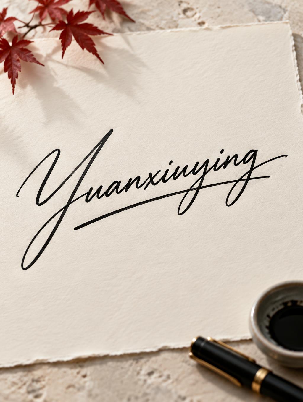 "yuanxiuying" —  | AI Text Effect Generator