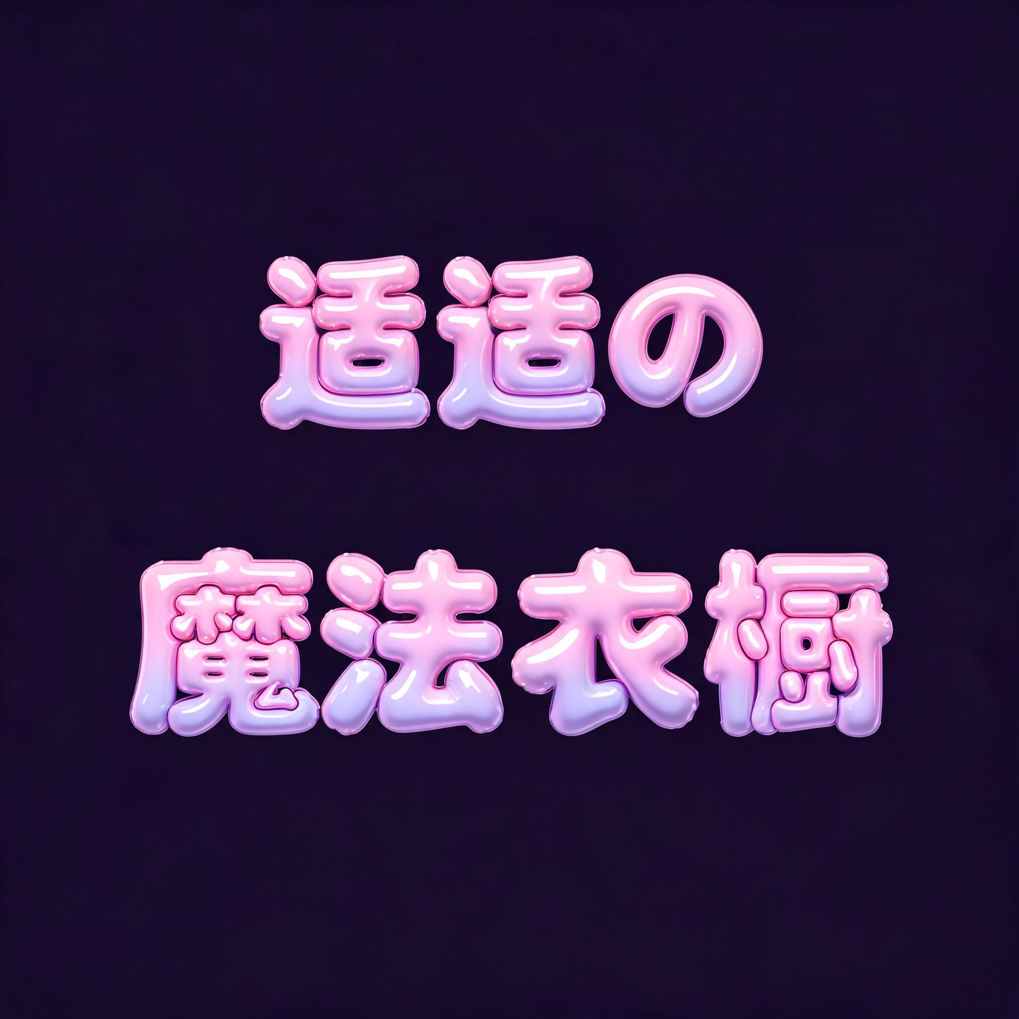 "适适の魔法衣橱" — Y2k Bubbly | AI Text Effect Generator