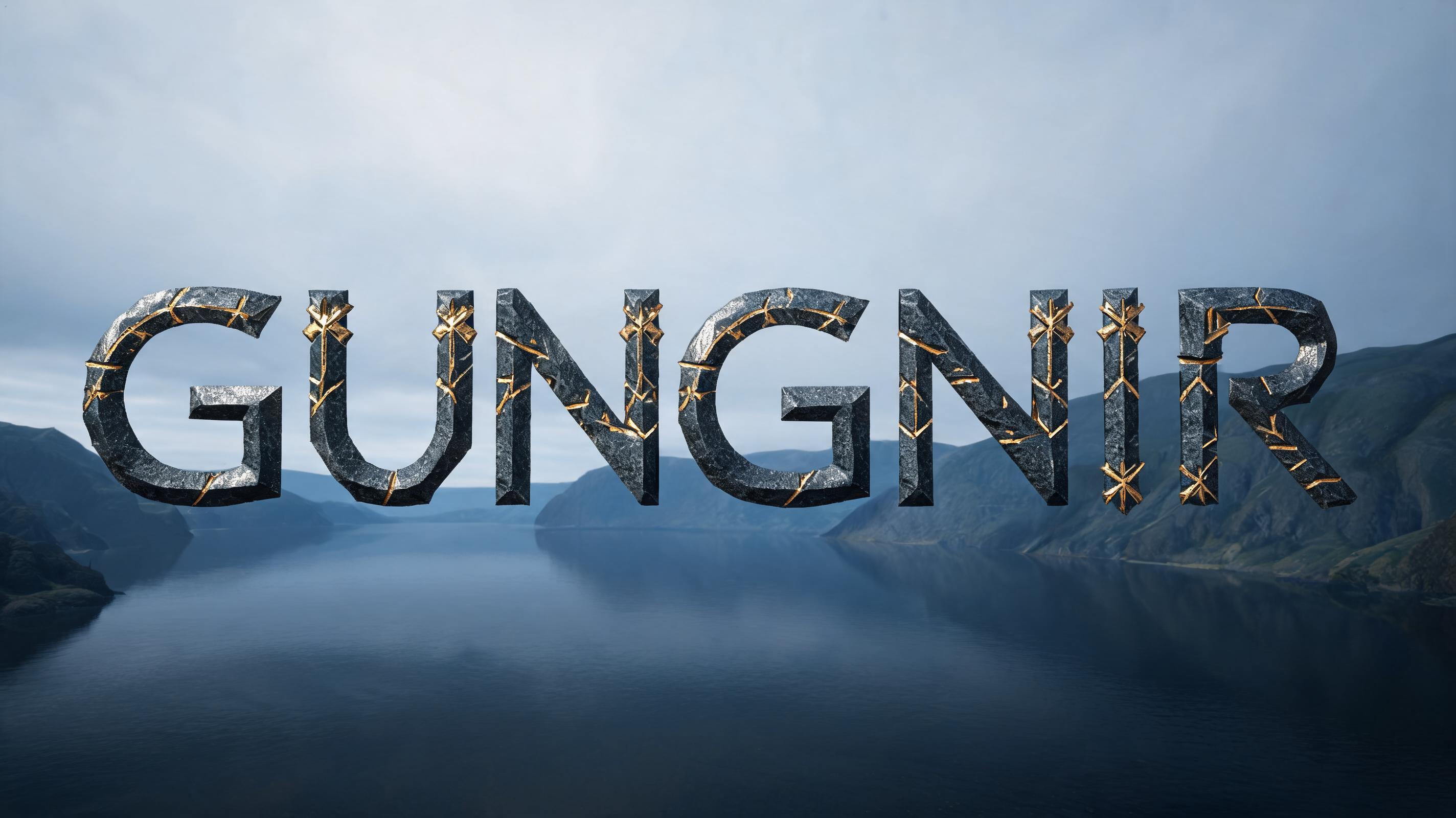 "Gungnir" — Viking Runic | AI Text Effect Generator
