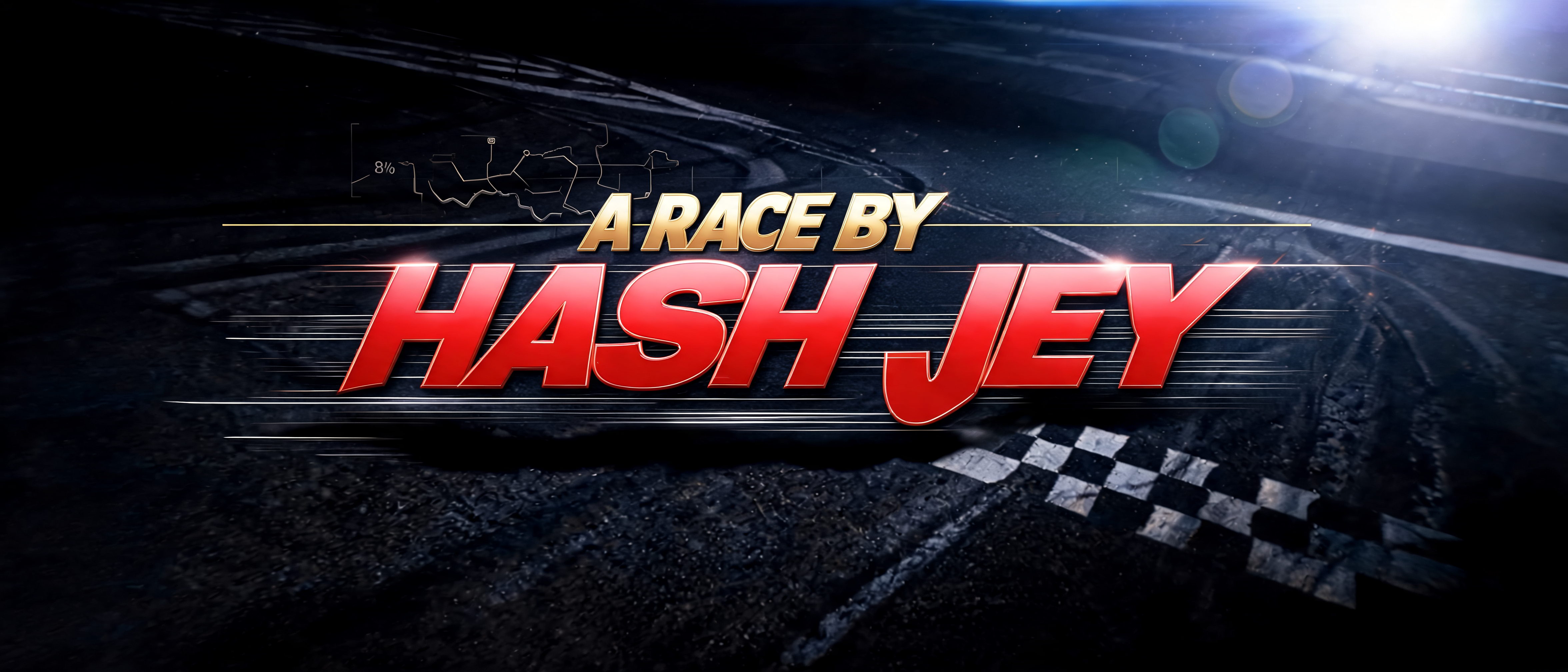 "THE" — Racing | AI Text Effect Generator