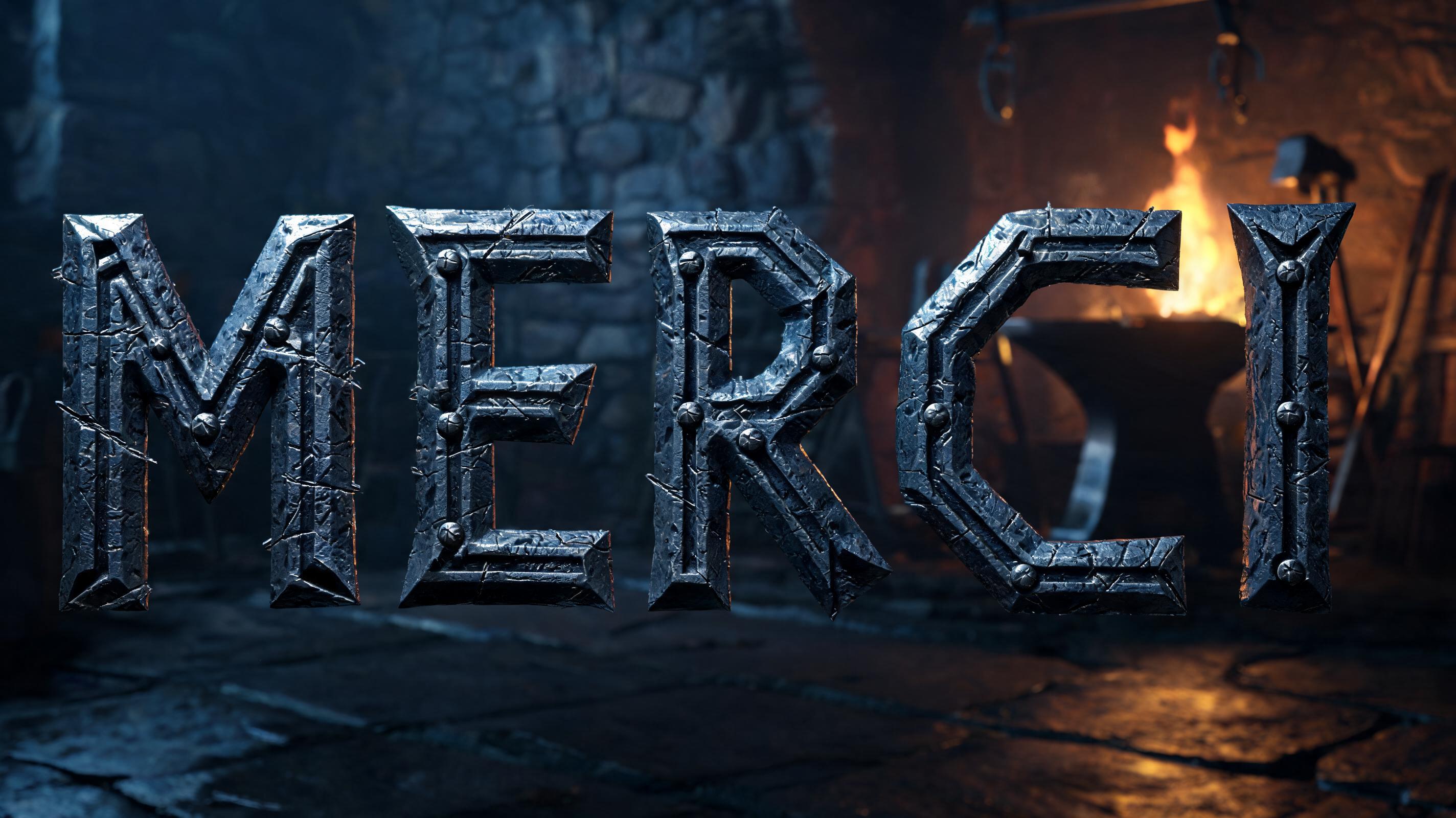 "MERCI" — Viking | AI Text Effect Generator