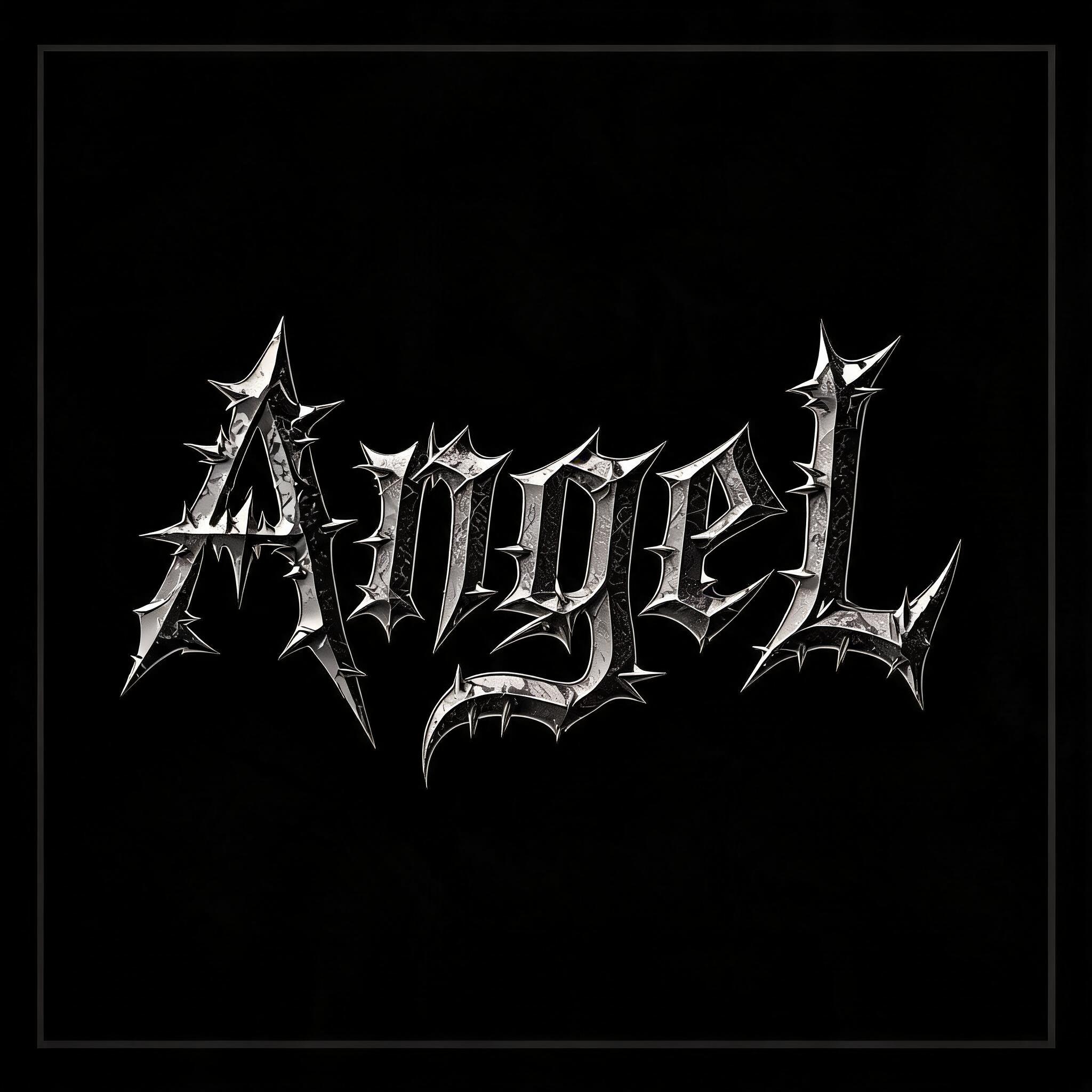 "AngeL" — Gothic text effect