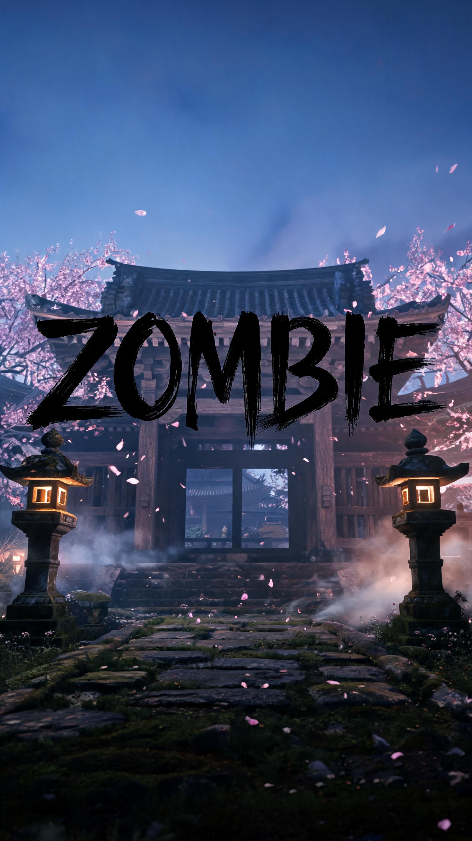 "ZOMBIE" — Brush Japanese Ink | AI Text Effect Generator