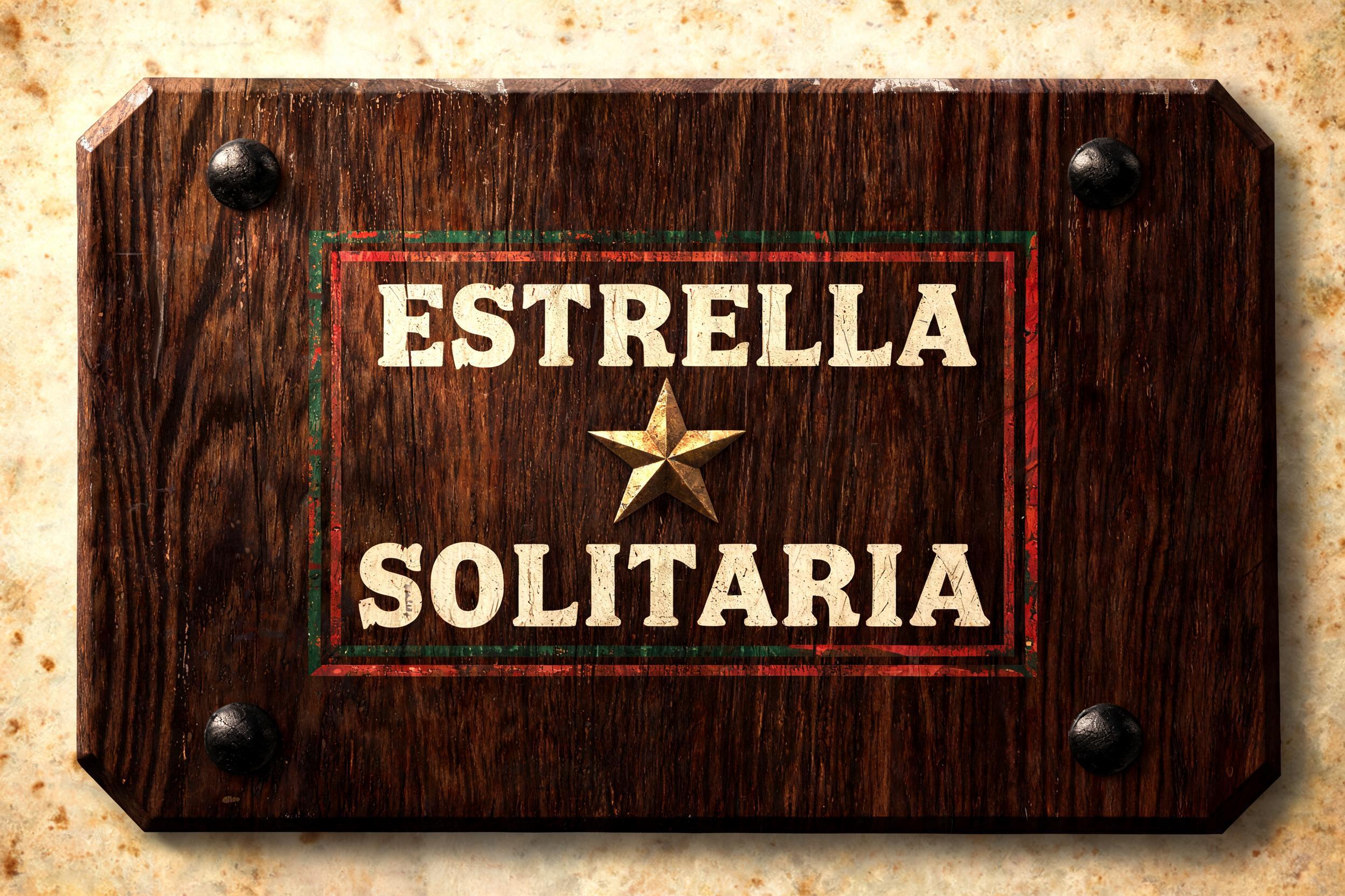 "ESTRELLA
SOLITARIA" — Vintage | AI Text Effect Generator