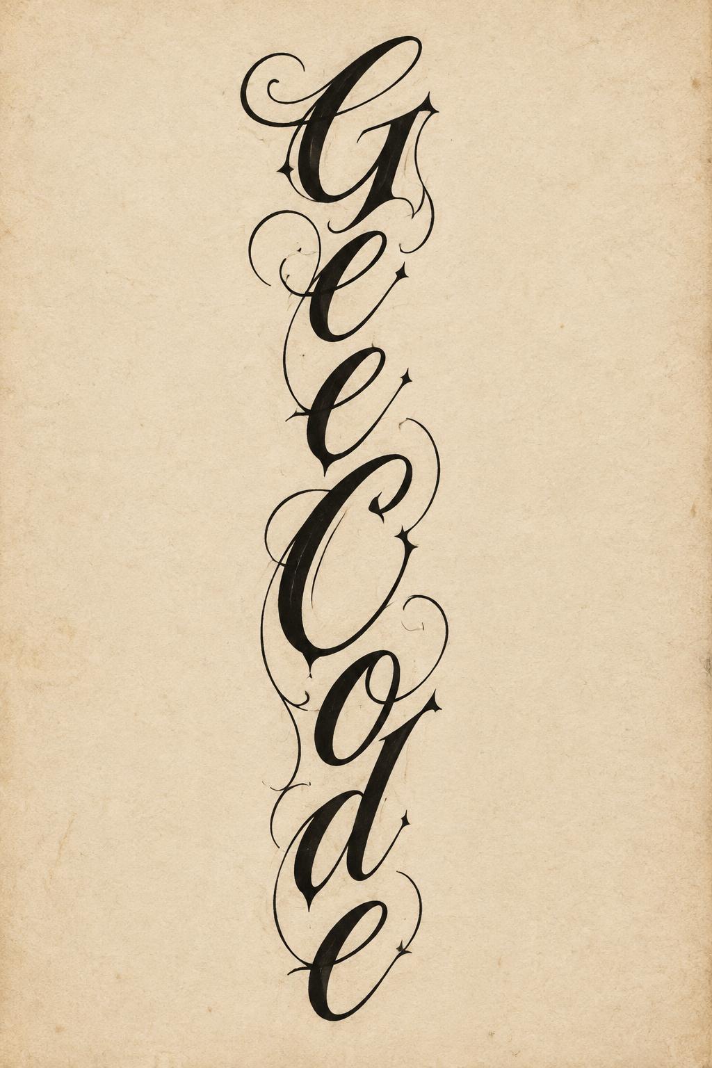 "G
e
e
C
o
d
e" — Chicano | AI Text Effect Generator