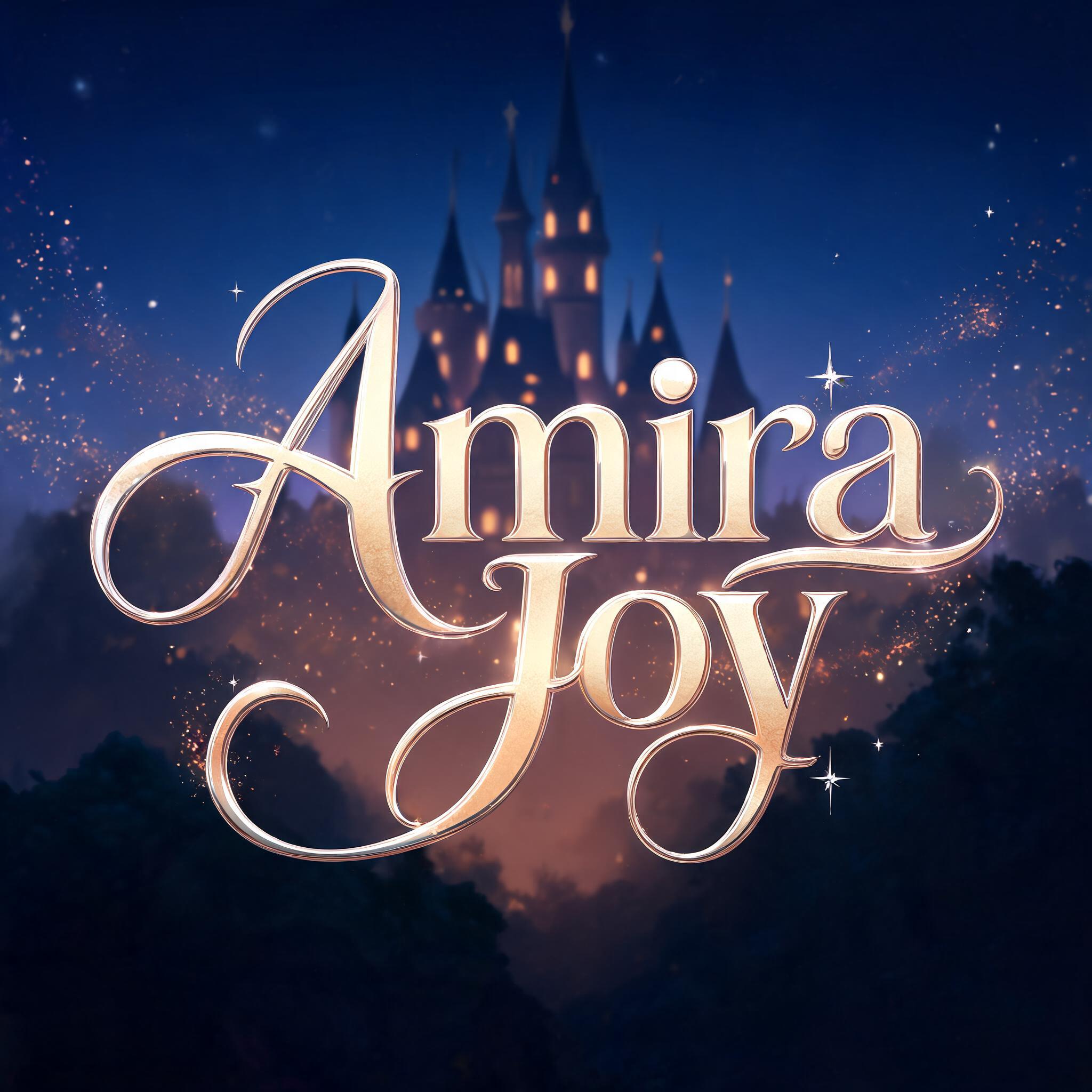 "Amira Joy" — Fairy Tale | AI Text Effect Generator