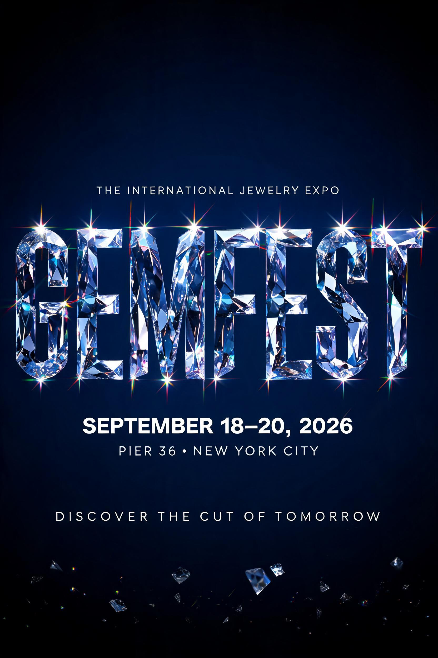 GEMFEST
THE INTERNATIONAL JEWELRY EXPO
SEPTEMBER 18–20, 2026
PIER 36 · NEW YORK CITY
DISCOVER THE CUT OF TOMORROW