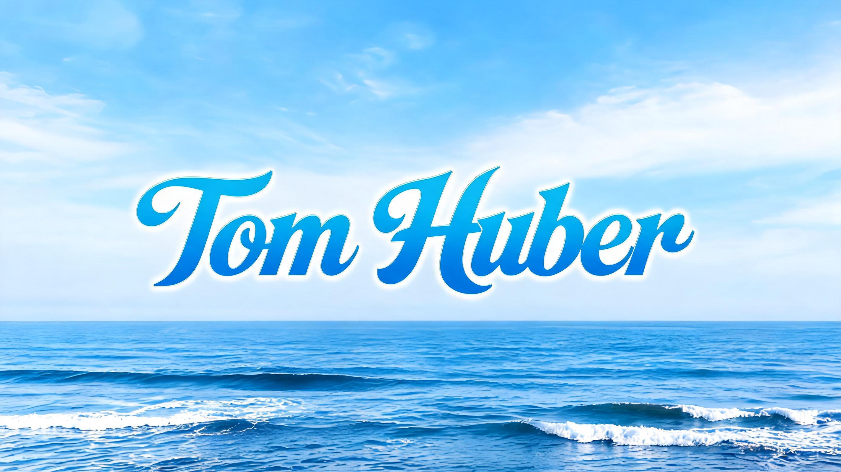"Tom Huber" — Gothic text effect