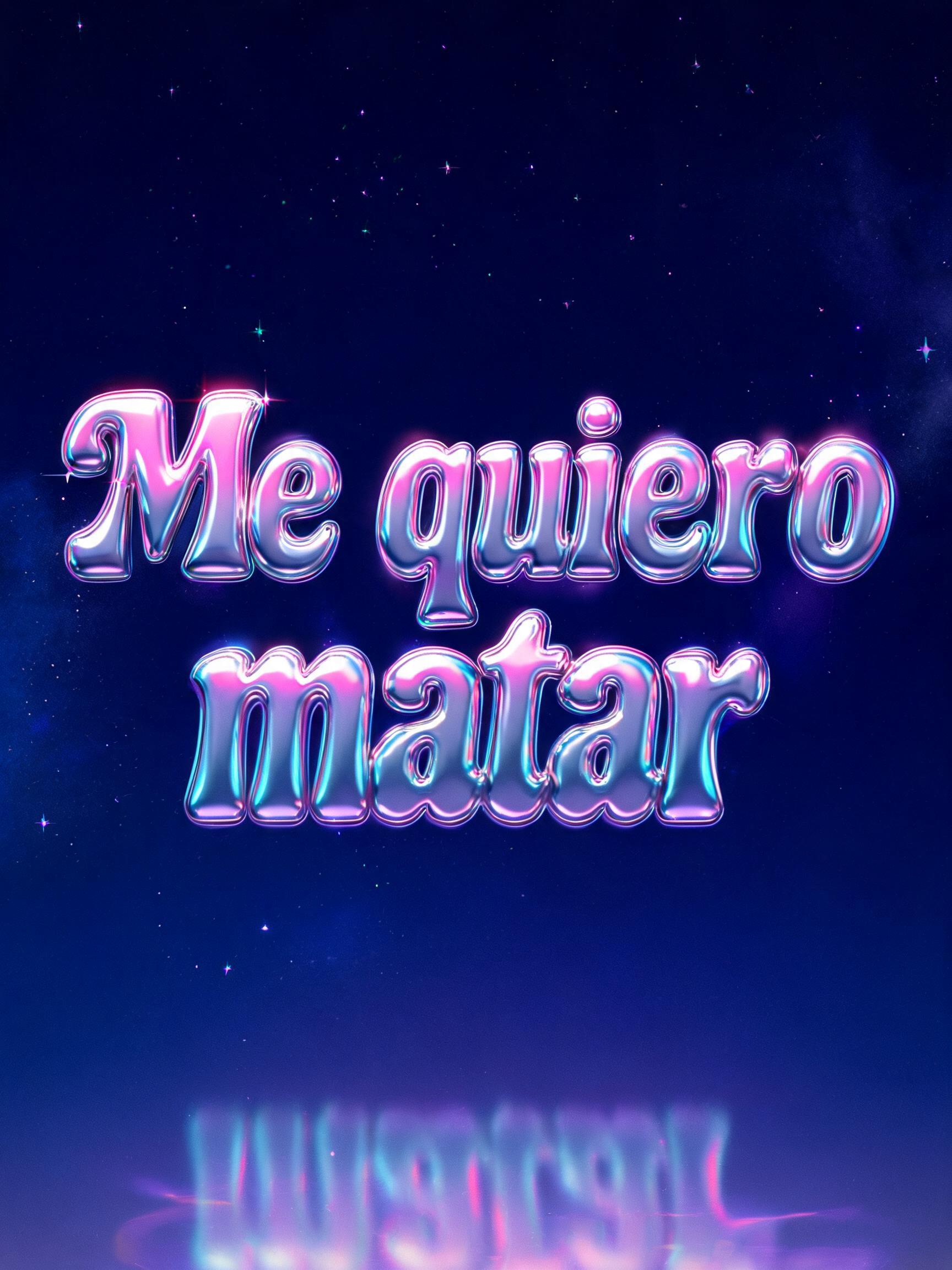 "Me quiero matar" — Y2k | AI Text Effect Generator