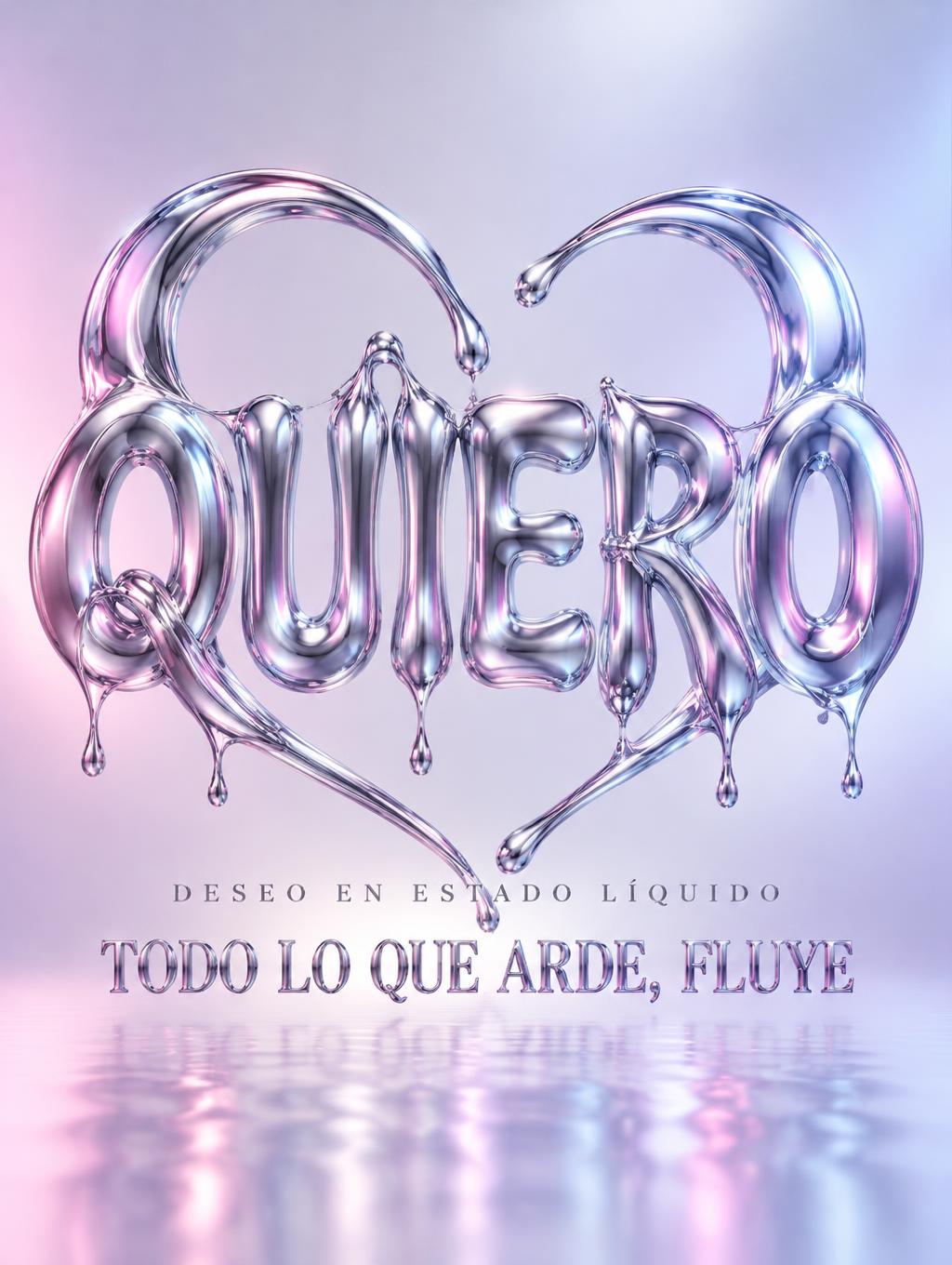 QUIERO
DESEO EN ESTADO LÍQUIDO
TODO LO QUE ARDE, FLUYE