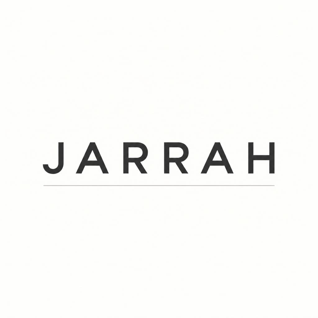 "JARRAH" — Minimal text effect