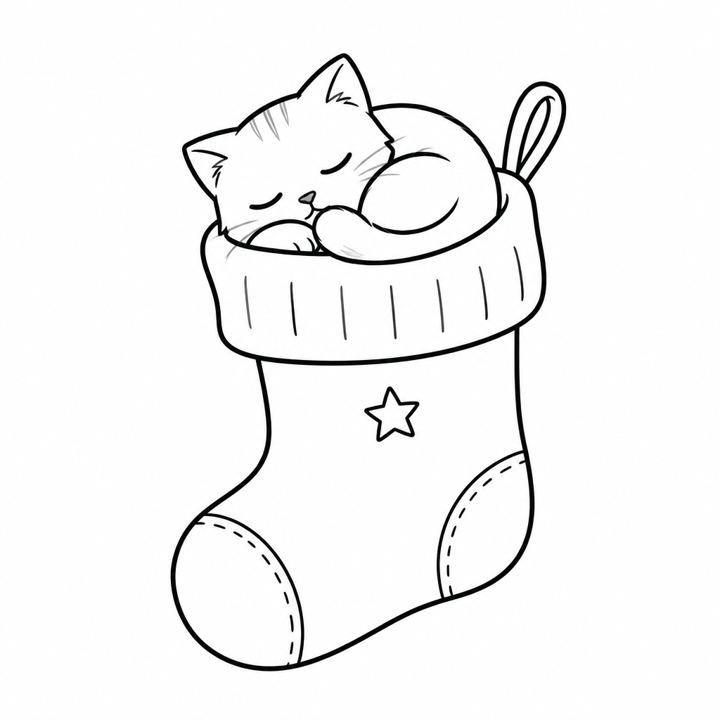 dibujo navideño para colorear