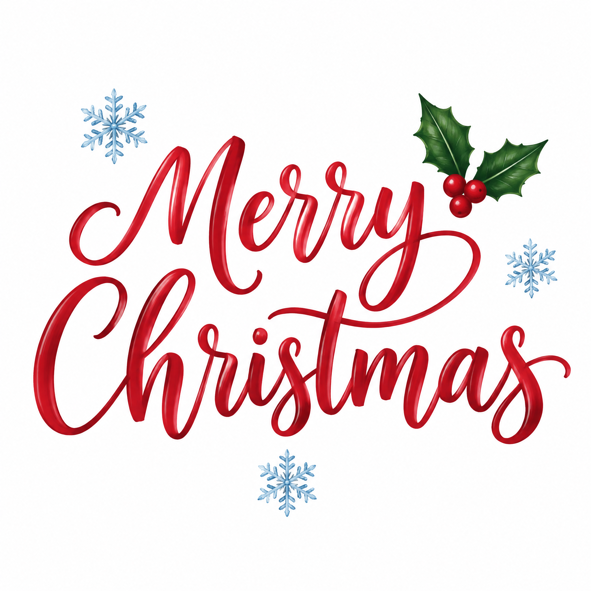"Merry Christmas" — Crisp Holiday Ink | AI Text Effect Generator
