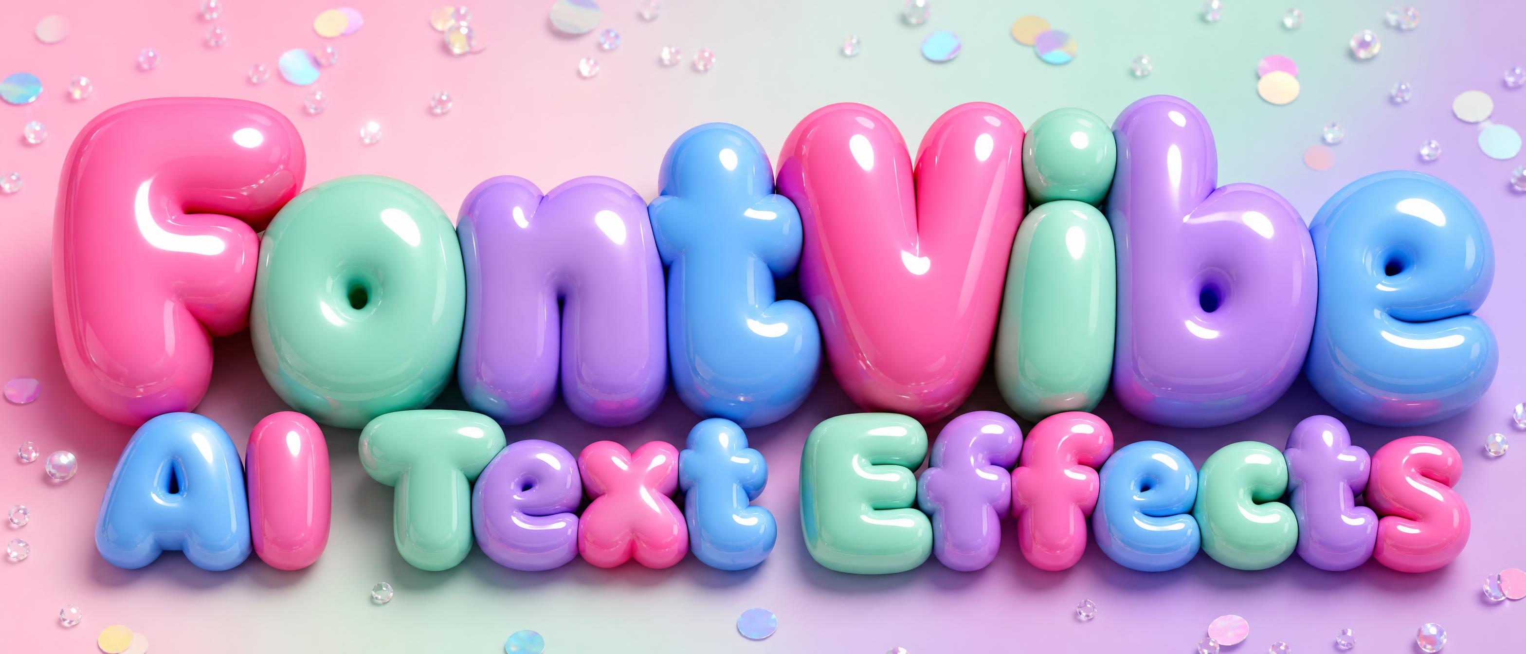 "FontVibe 
AI Text Effects" — 3d Bold Inflated | AI Text Effect Generator