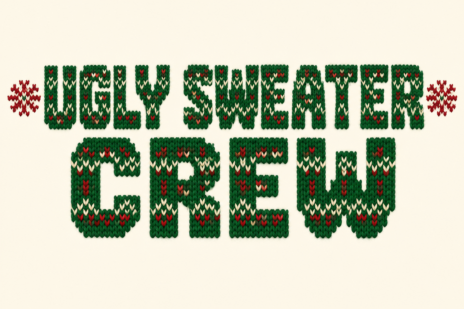 UGLY SWEATER CREW — Fiesta de suéteres feos