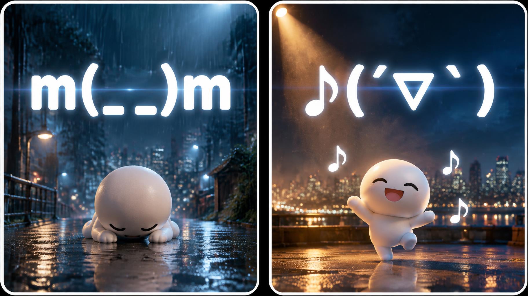 "m(_ _)m
♪(´▽｀)" — Cinematic Netflix | AI Text Effect Generator