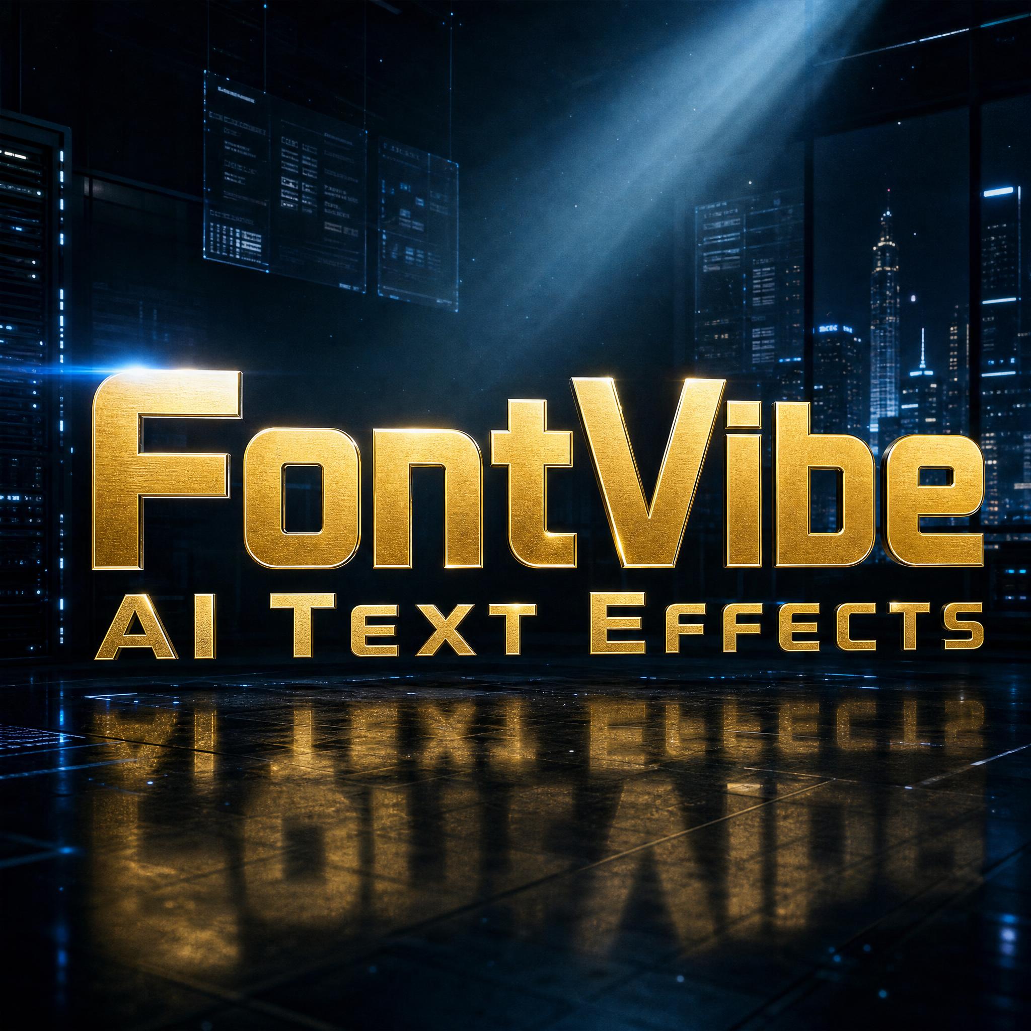 "FontVibe 
AI Text Effects" — Cinematic | AI Text Effect Generator
