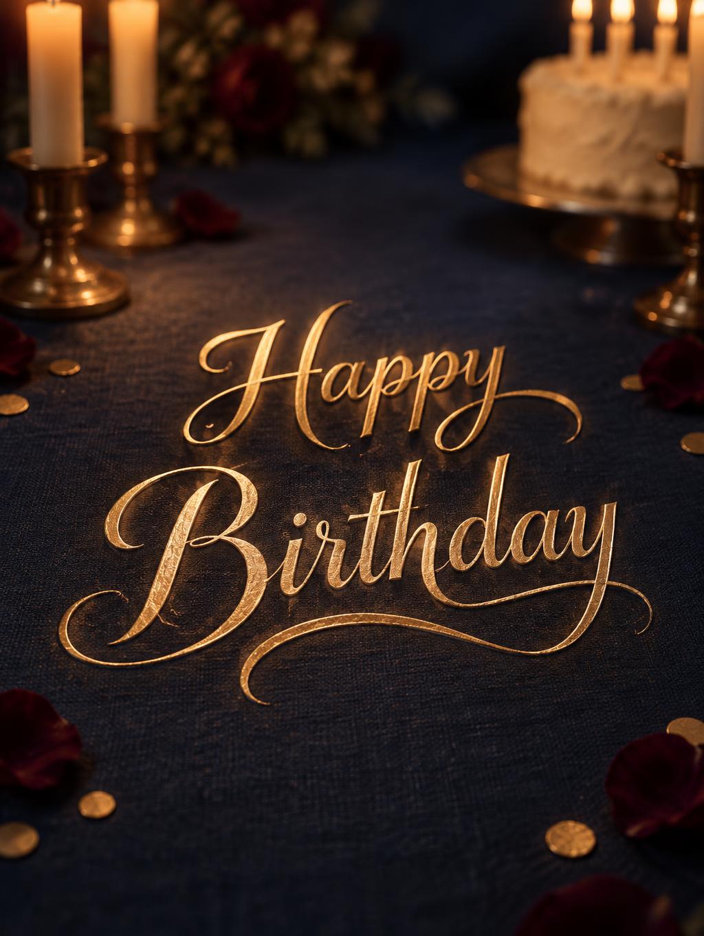 "Happy Birthday" —  | AI Text Effect Generator