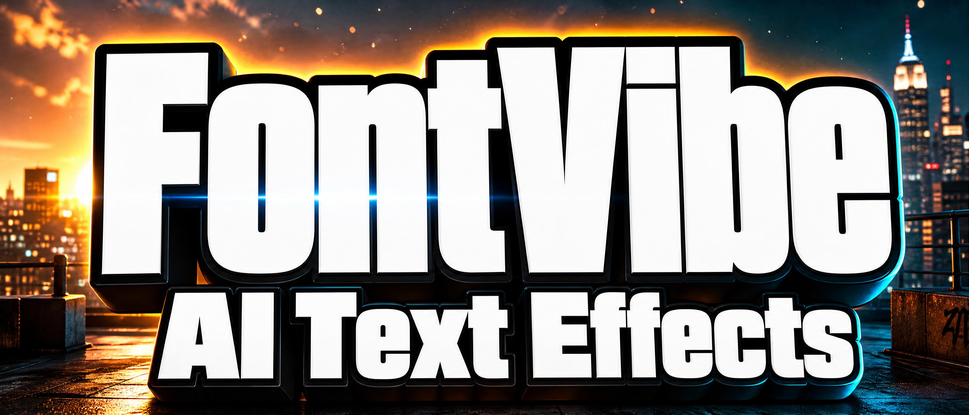 "FontVibe 
AI Text Effects" — Cinematic Youtube Creator | AI Text Effect Generator