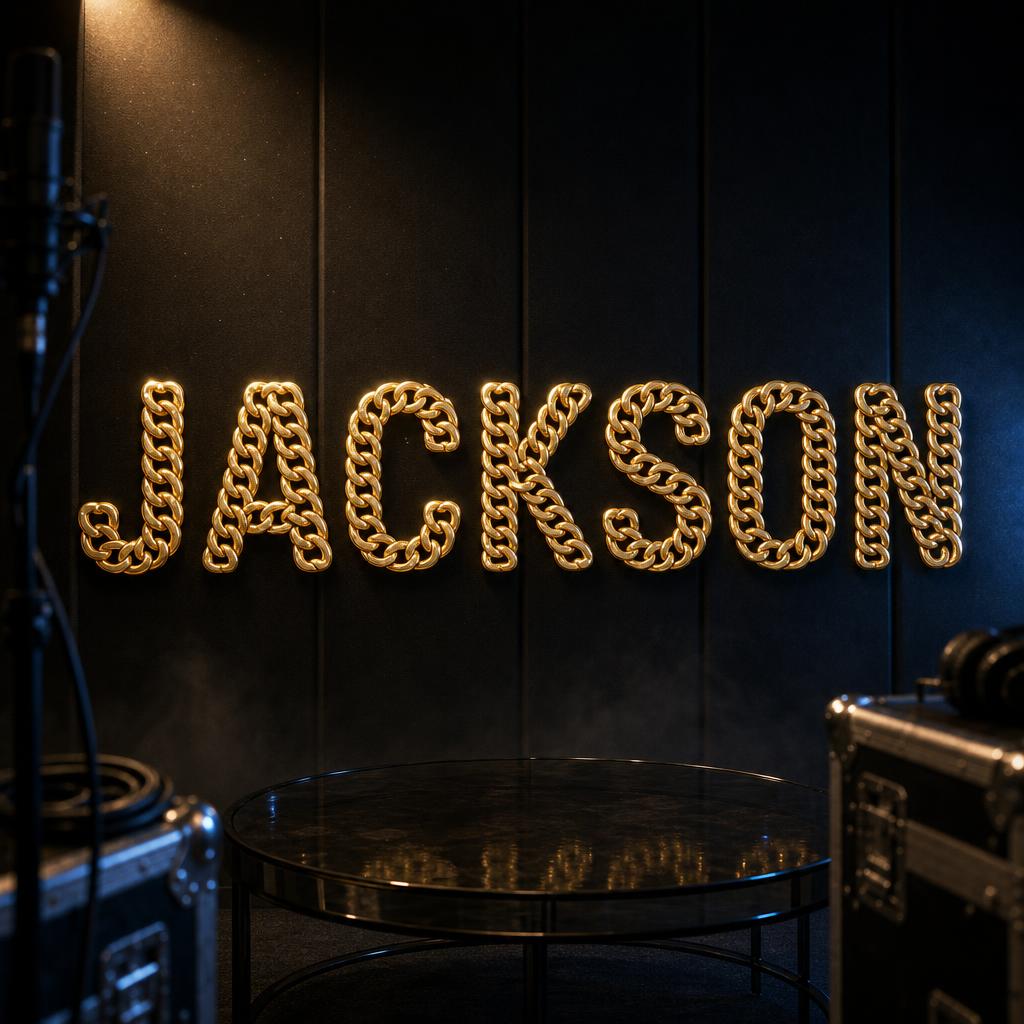 "JACKSON" —  | AI Text Effect Generator