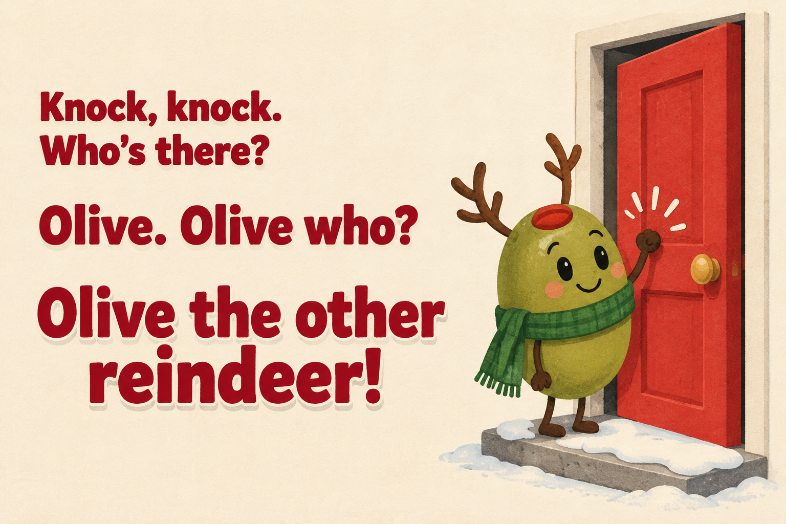 tarjeta de chiste navideño